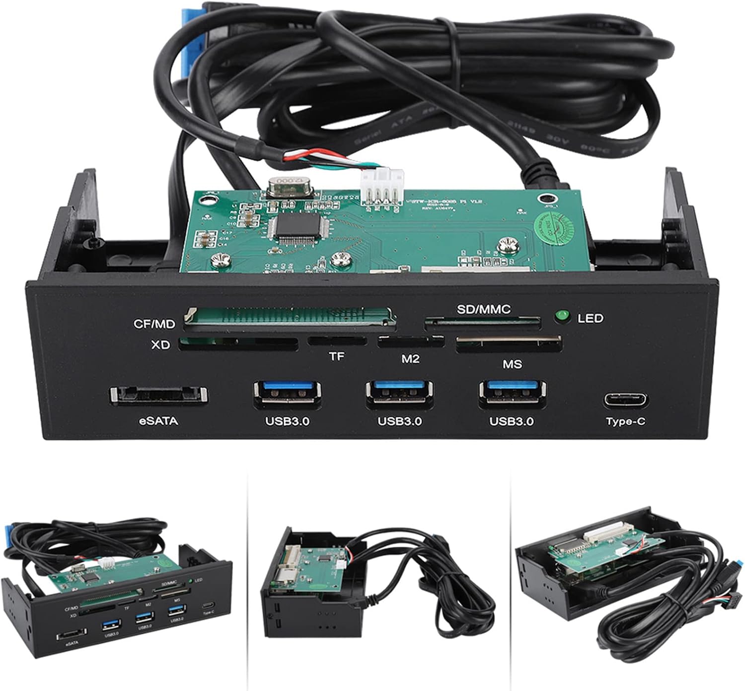 Lettore Multi-Scheda USB 3.0 Interno 5,25 Pollici - immagine 3