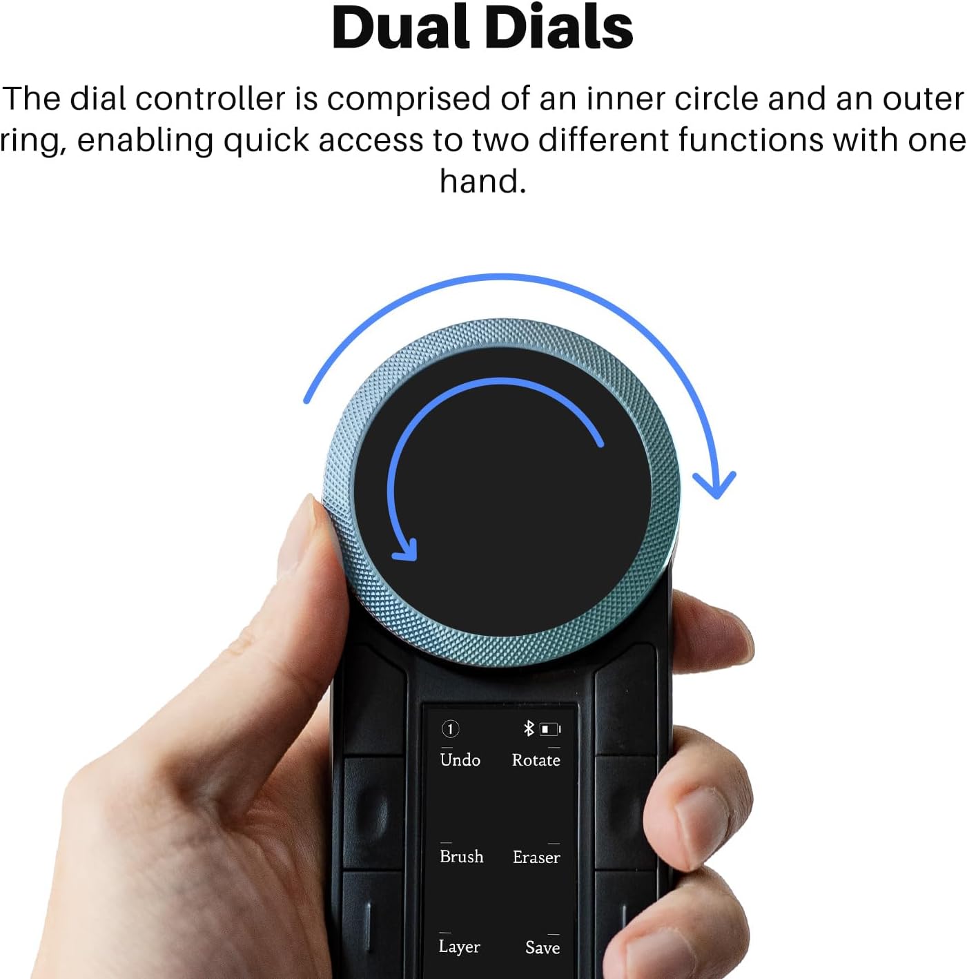 Huion Keydial Mini K40 Telecomando Bluetooth 5.0 - immagine 4