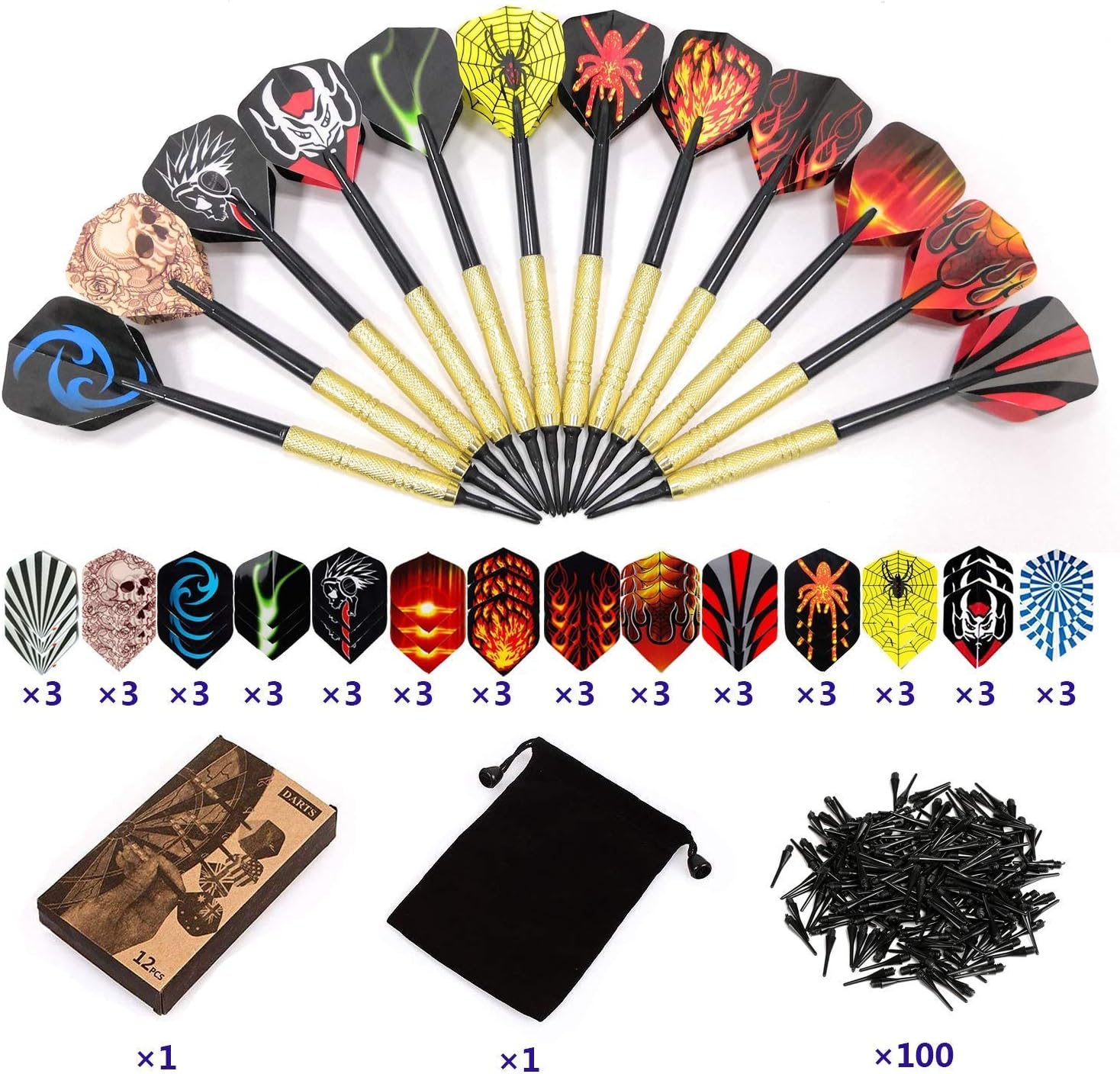 Sinwind Freccette Professionali Punta Plastica (12 pezzi) - immagine 8