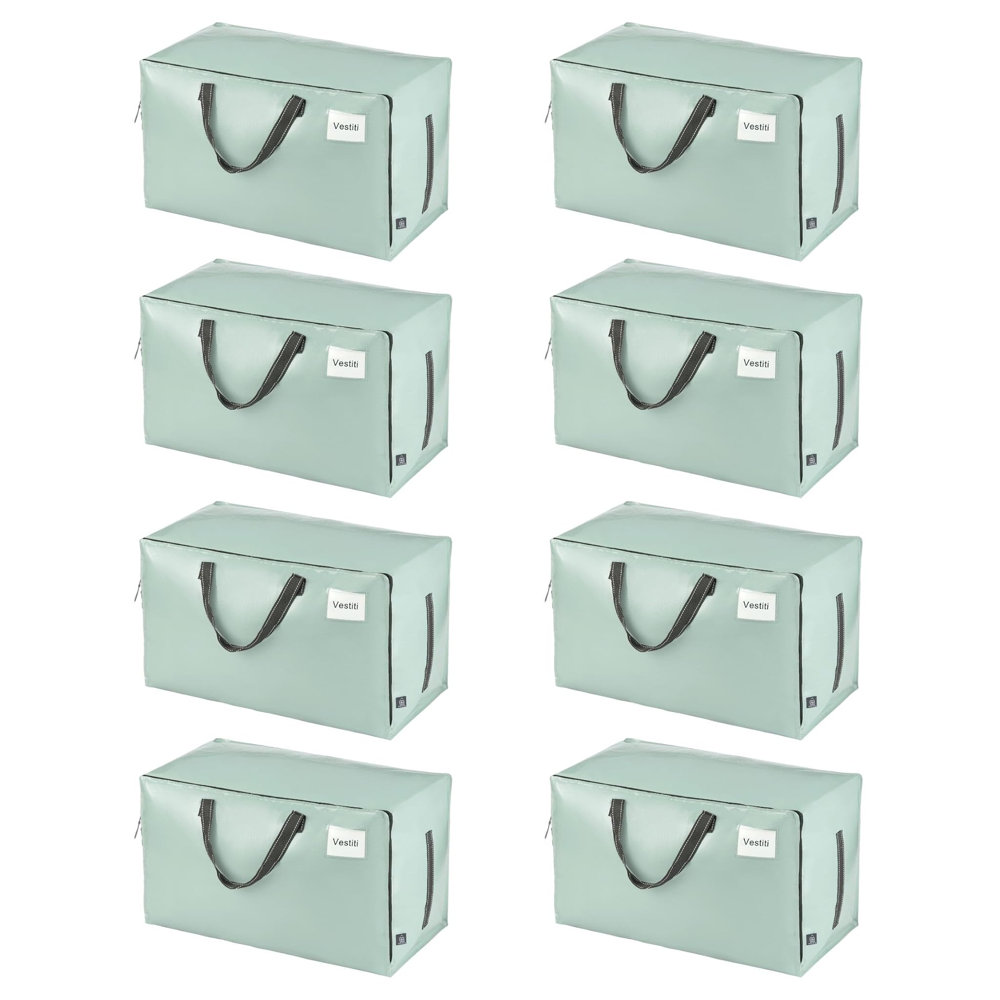 Veno Set 8 Borse Trasloco Grandi 100L, Verde Chiaro