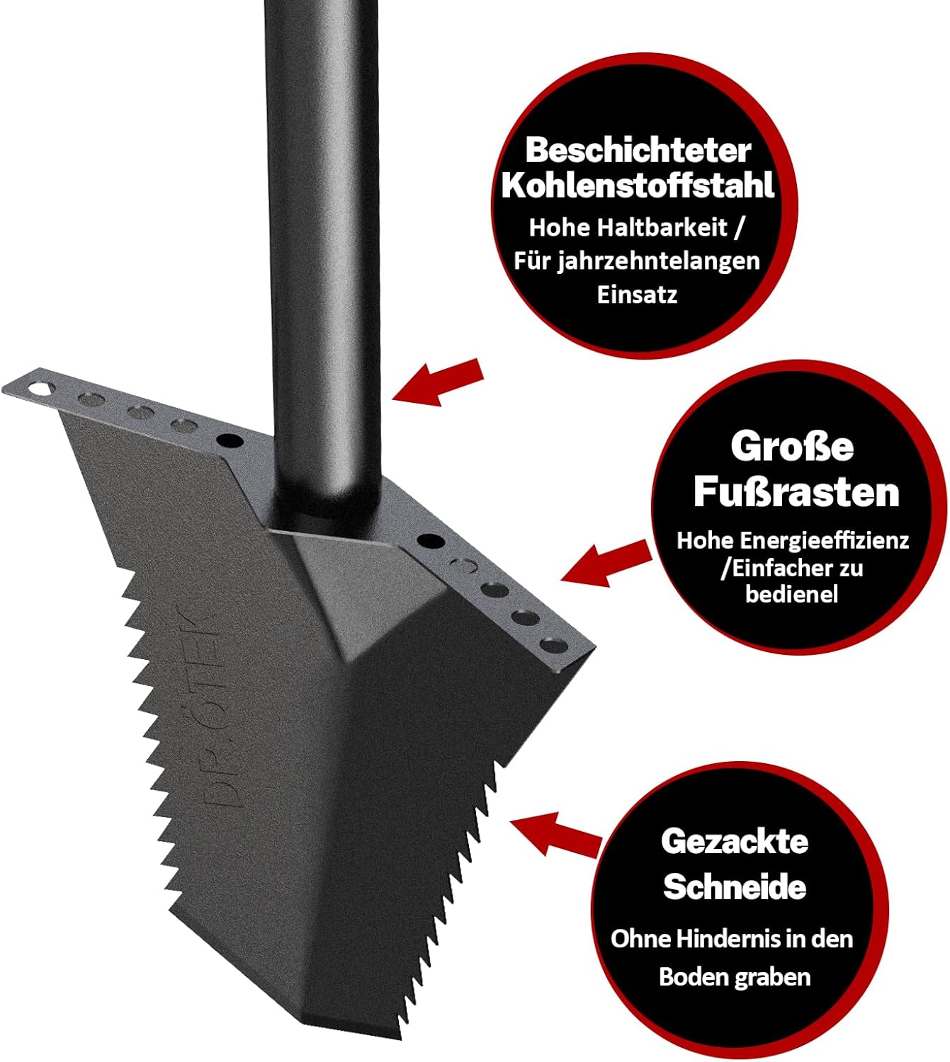 Dr.ötek Pala da Giardino Resistente con Manico a T - immagine 2