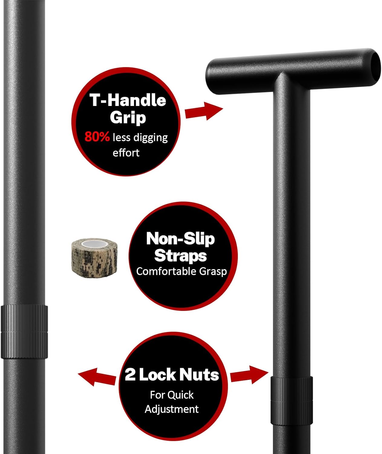 Dr.ötek Pala da Giardino Resistente con Manico a T - immagine 3