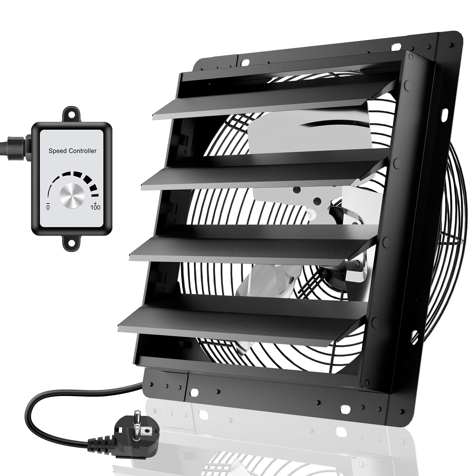 Hg Power Ventilatore Industriale da Parete 350mm