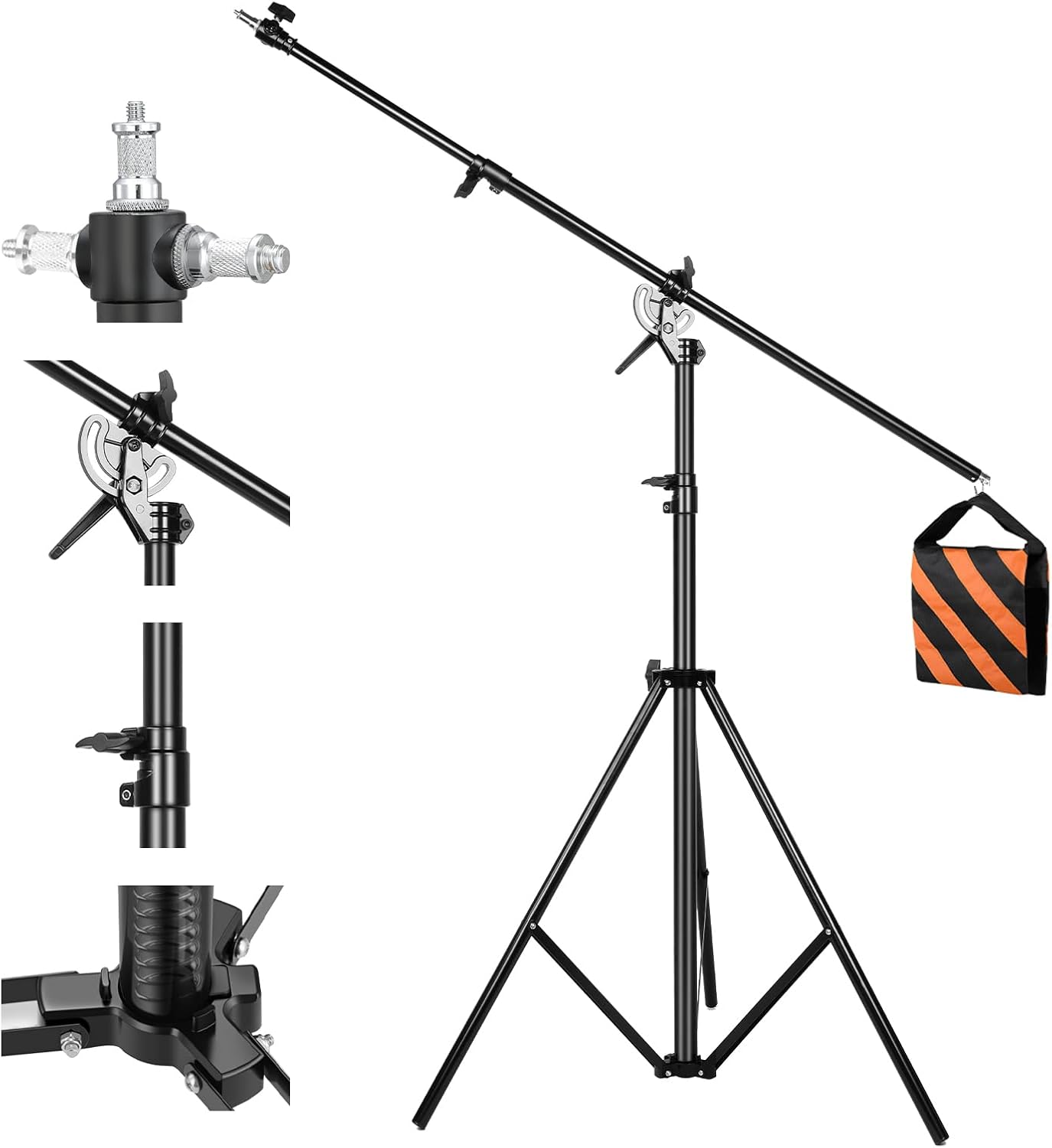 soonpho Stativo Fotografico 400cm con Boom Arm 190cm - immagine 1