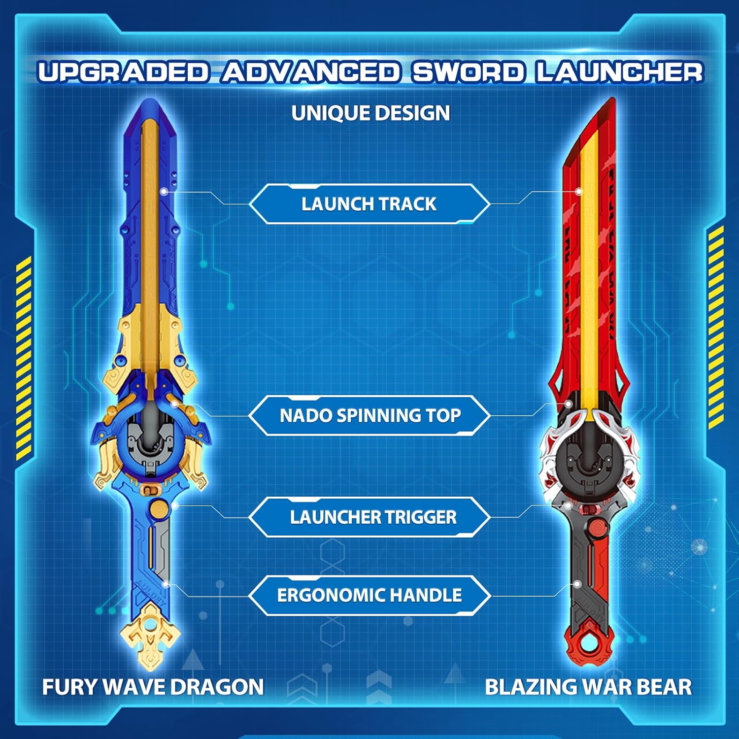 INFINITO NADO Giocattoli Trottola in Metallo 2pcs - immagine 2