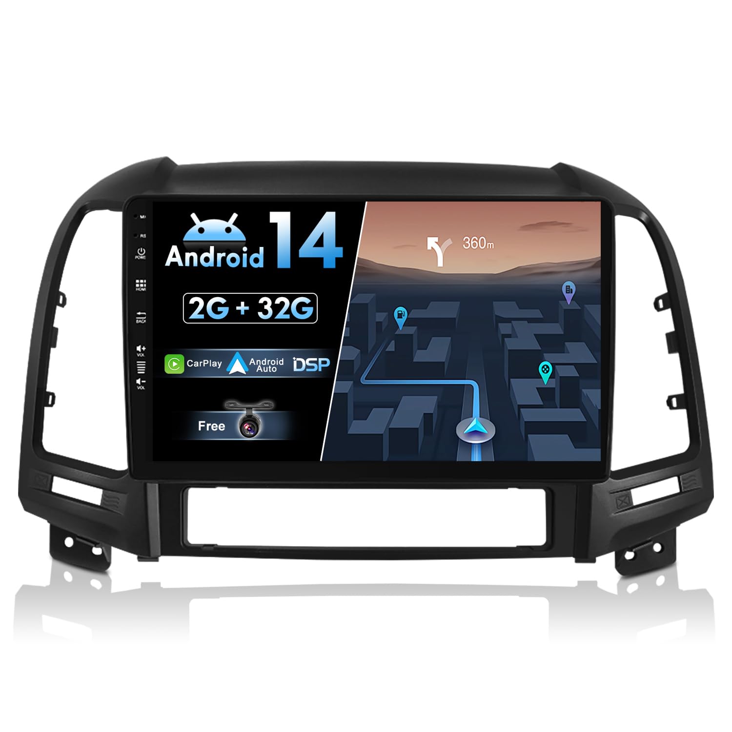 JOYX Android 14 Autoradio 9 Pollici per Hyundai Santa FE