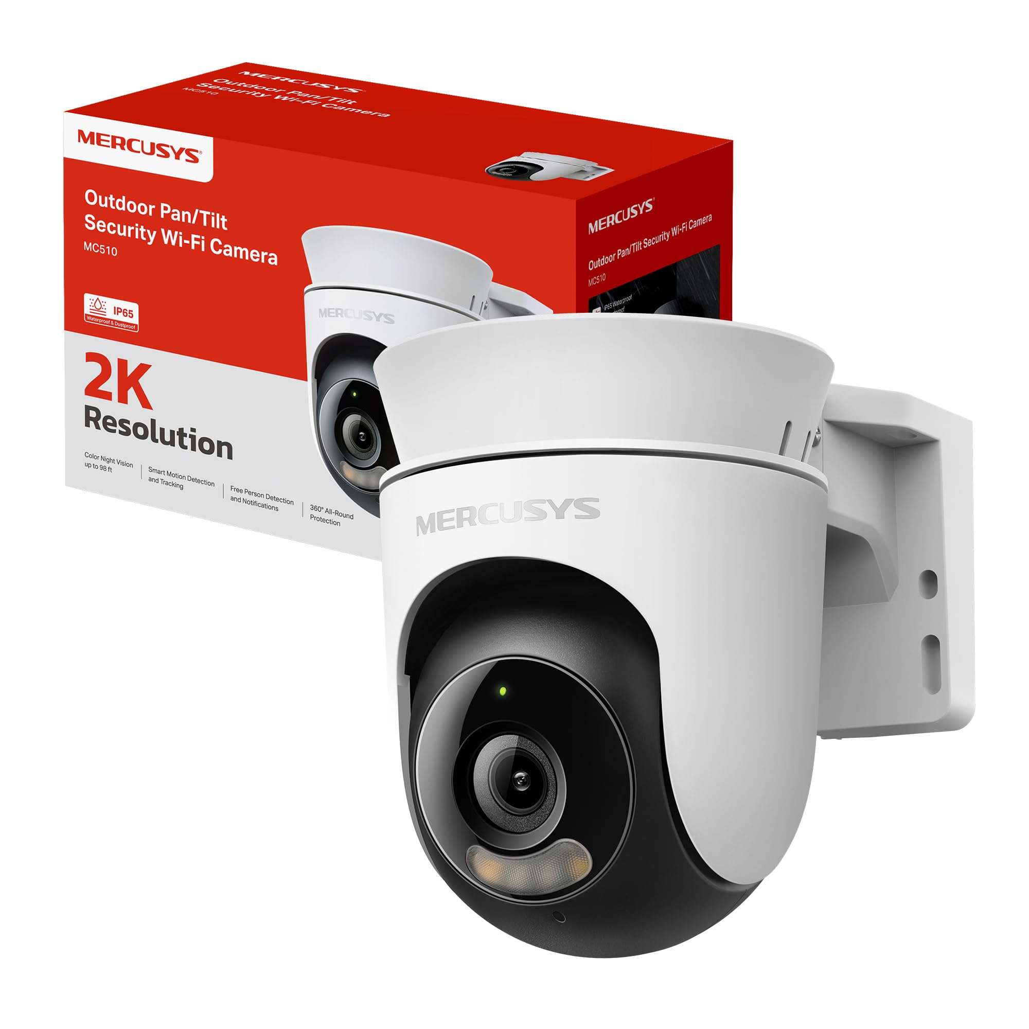 Mercusys MC510 Telecamera WiFi Esterno 2K 3MP 360°