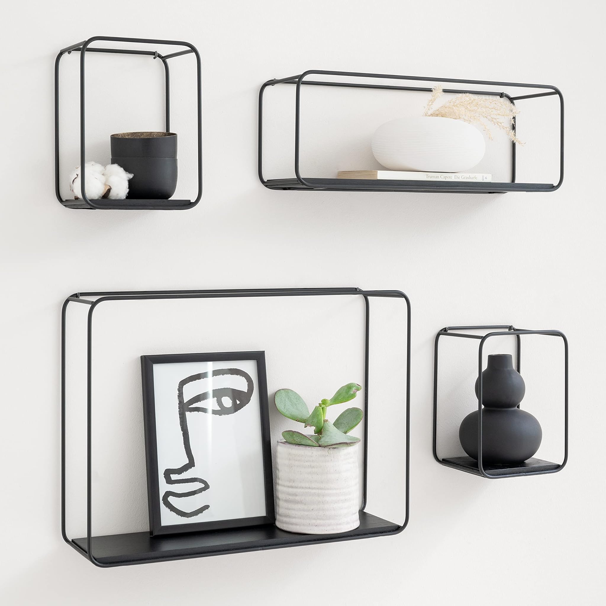 Kazai. Mensole da Muro Design -Jona- Quercia, Nero