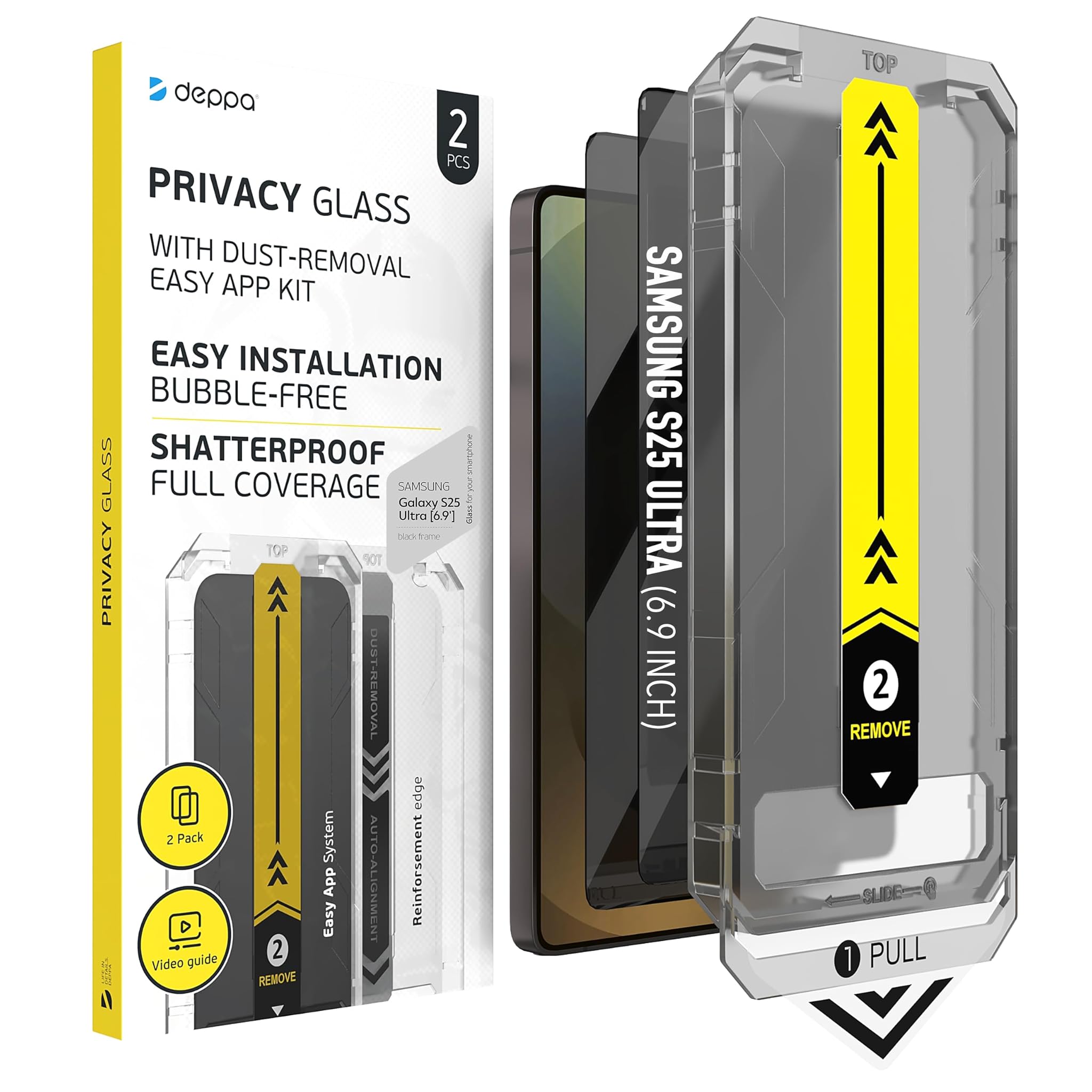 Deppa Privacy Pellicola Protettiva per Samsung S25 Ultra