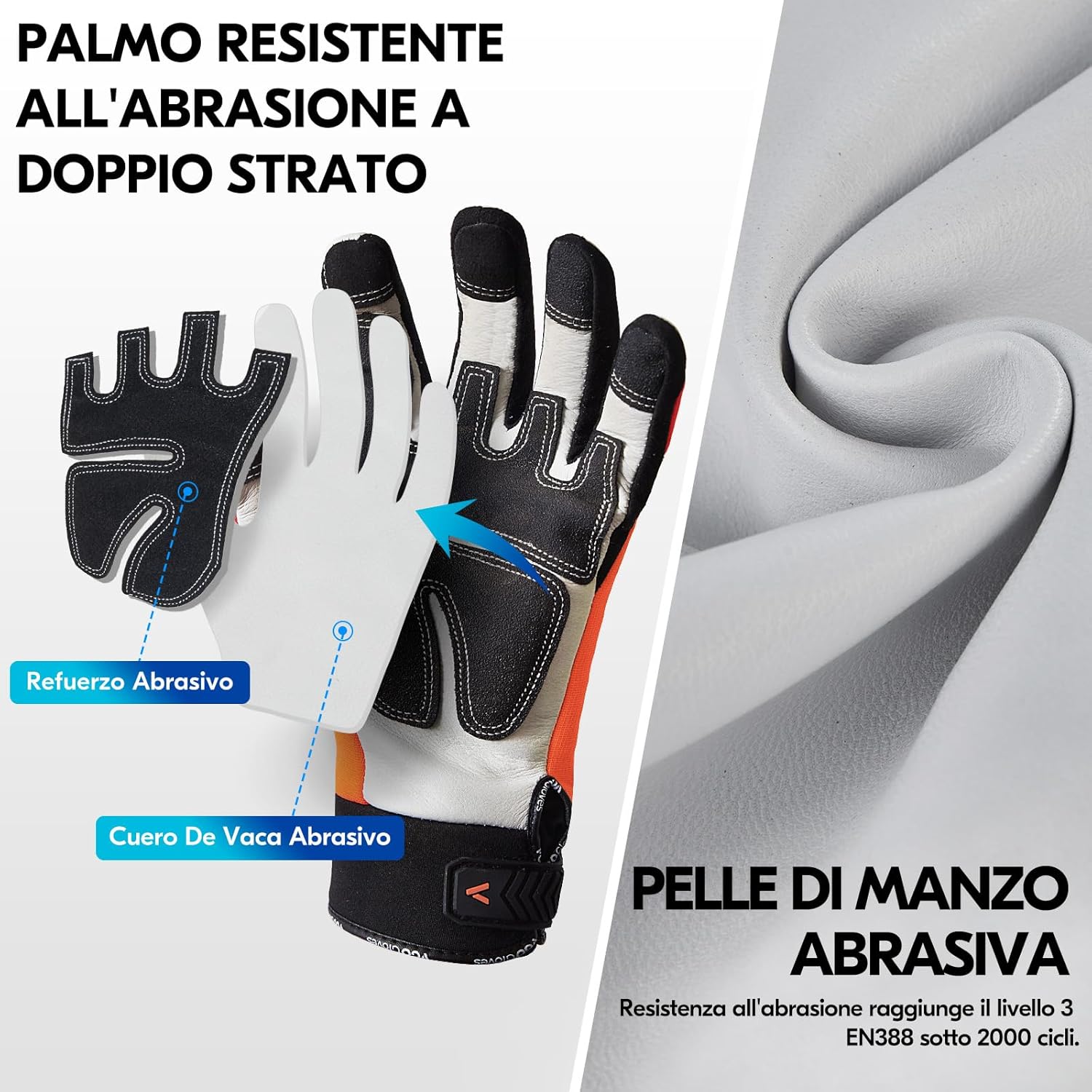 Vgo... Guanti Antitaglio per Motosega 12 Strati - immagine 4