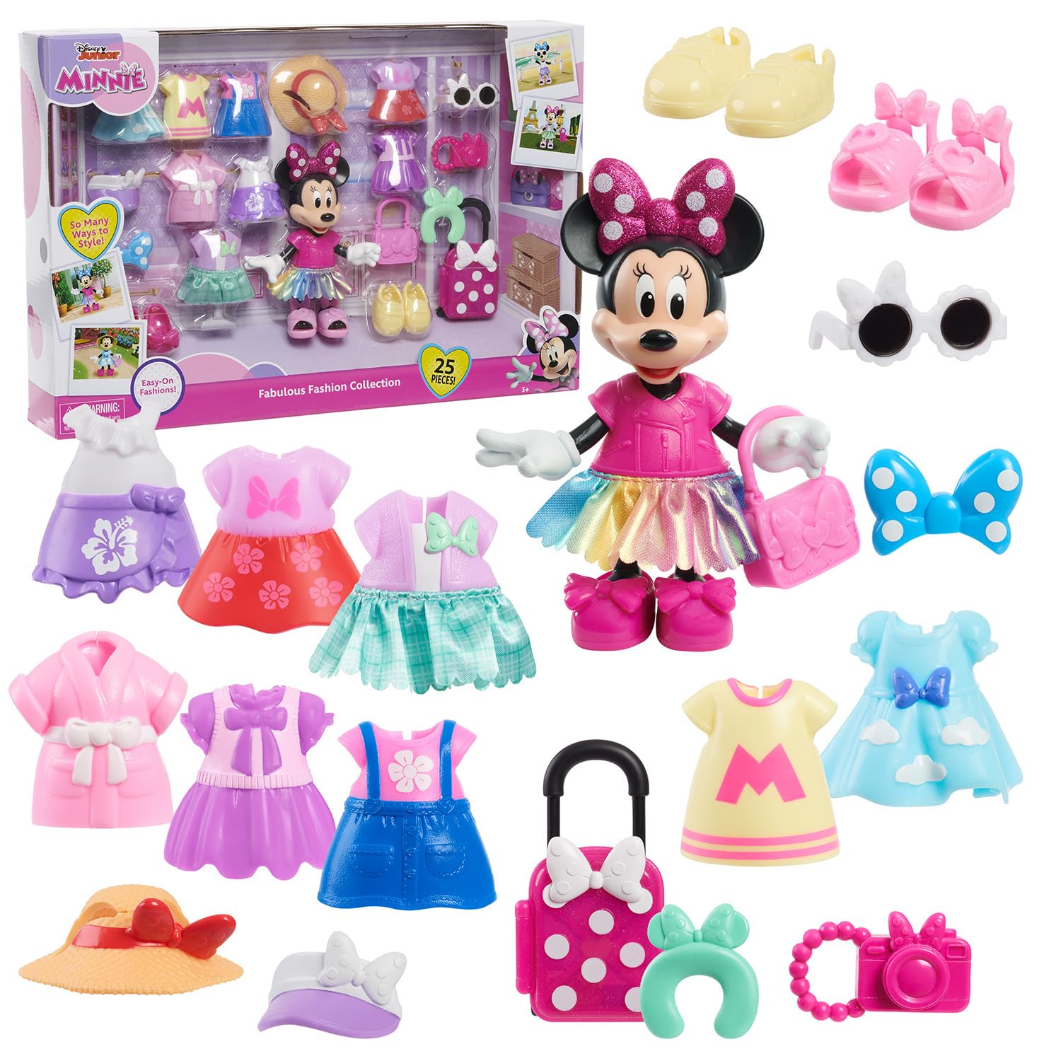 Just Play Bambola Articolata Disney Junior Fabulous Fashion