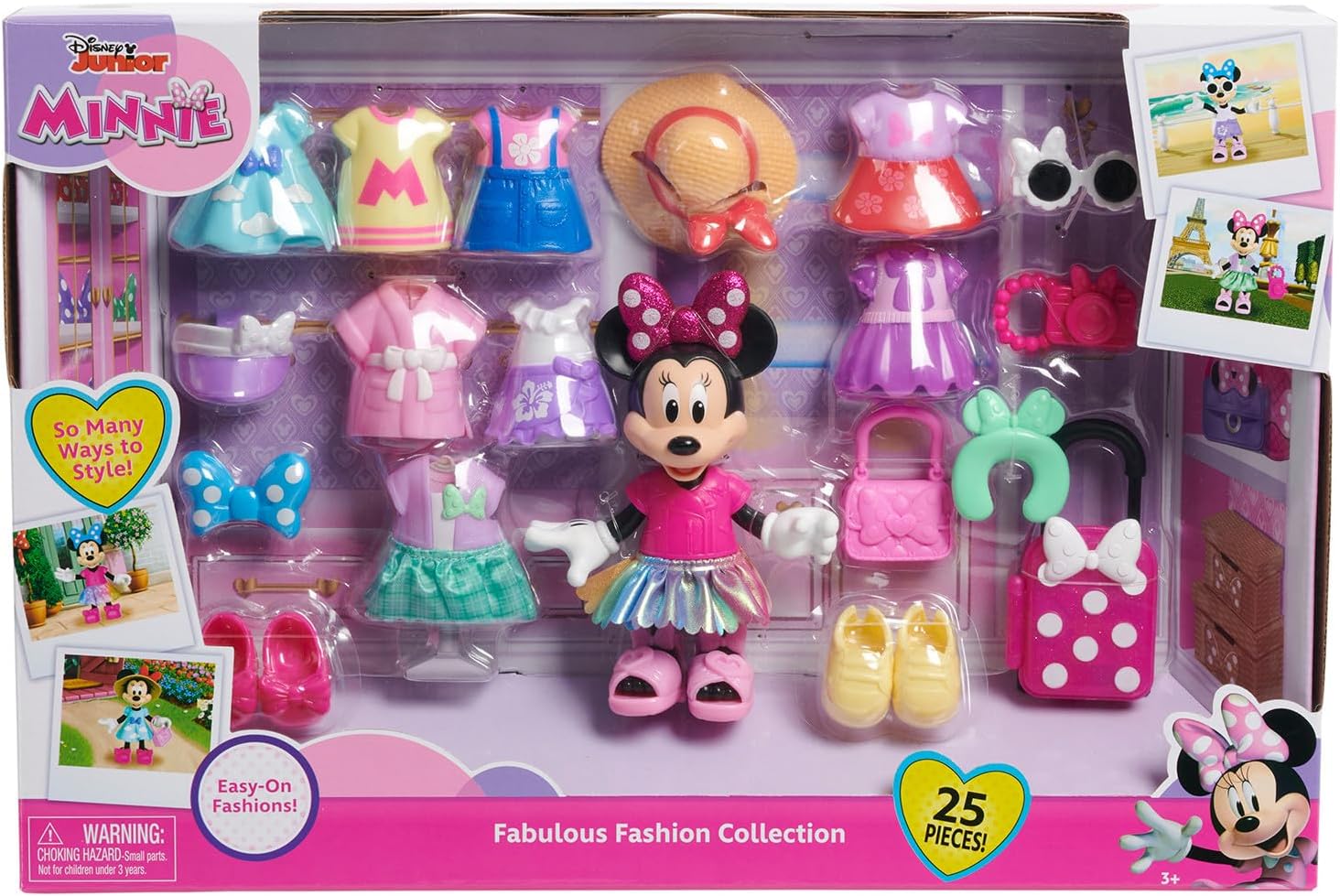 Just Play Bambola Articolata Disney Junior Fabulous Fashion - immagine 5