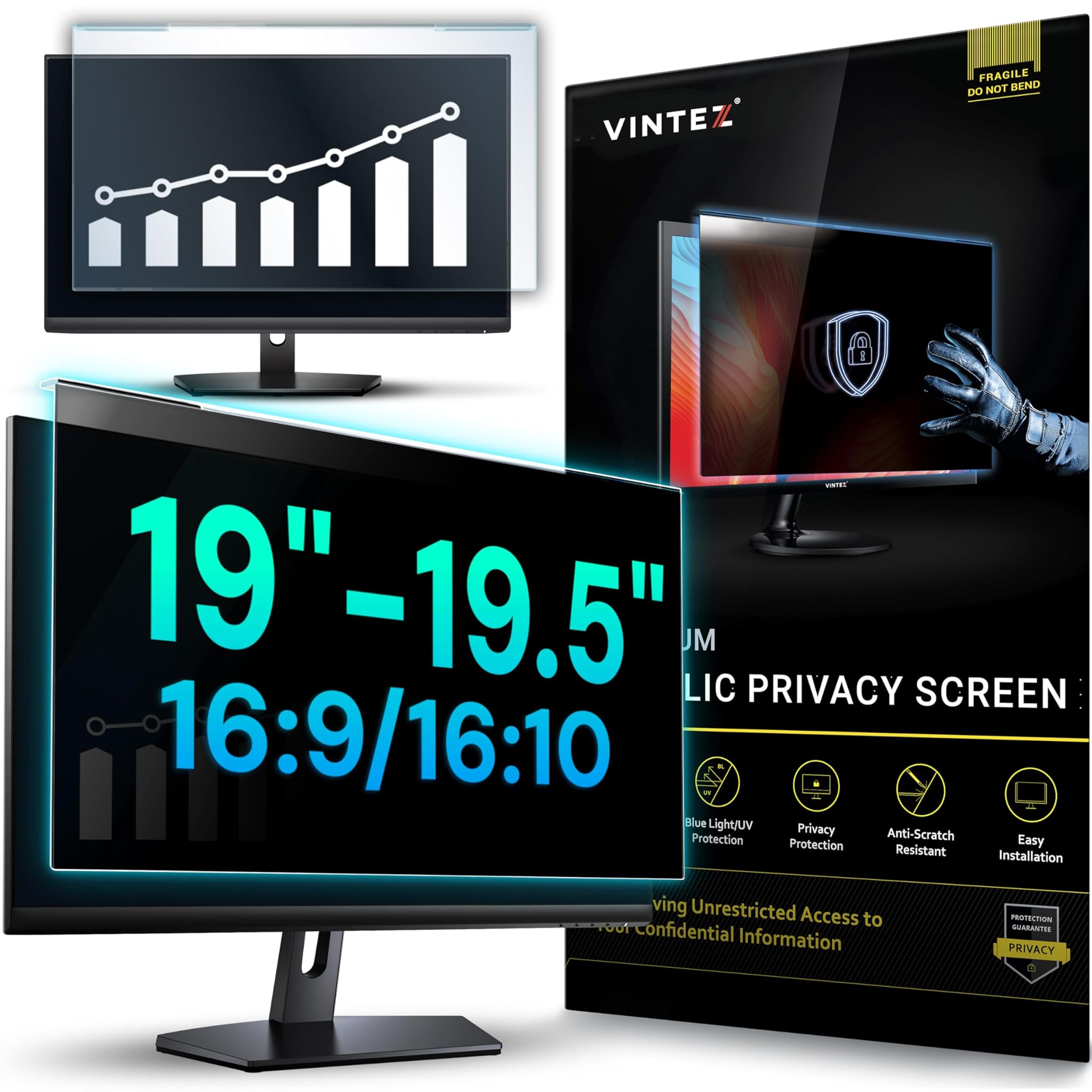 Filtro Privacy Schermo Widescreen 17.3"-19" (440x290mm)