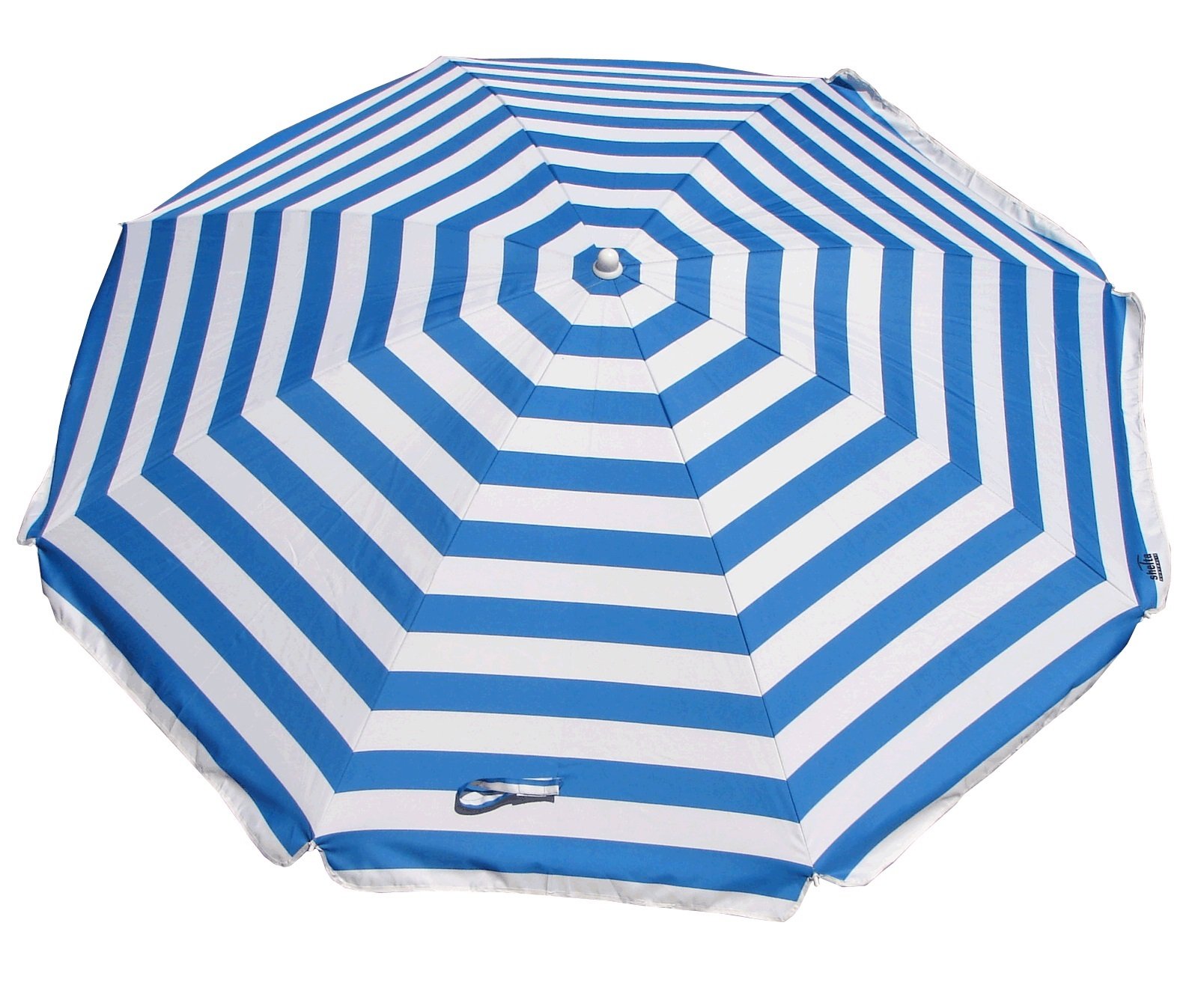 Shelta Australia Noosa - Ombrellone da spiaggia, 180 cm, a righe bianche e blu