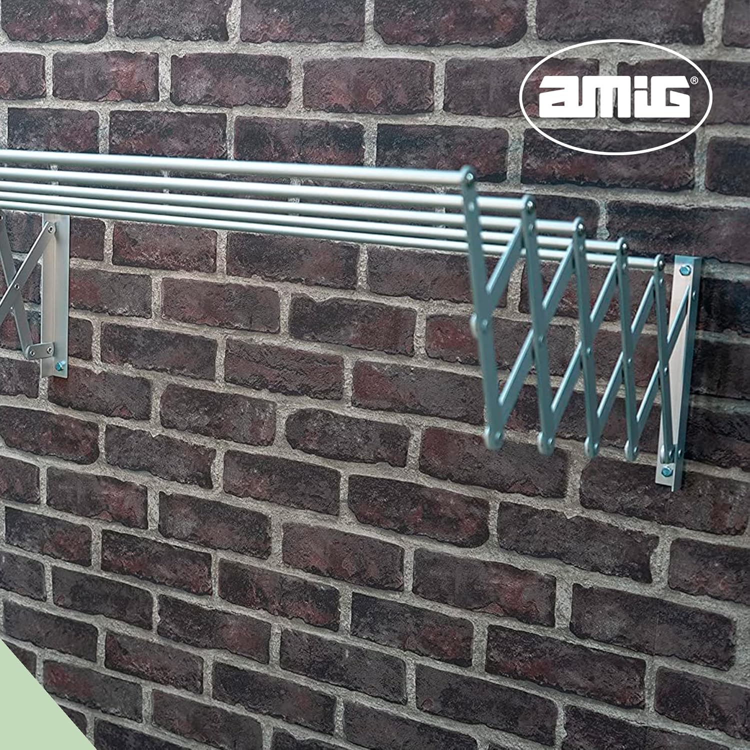 Amig Stendibiancheria Estensibile da Parete 100x14x3cm - immagine 7