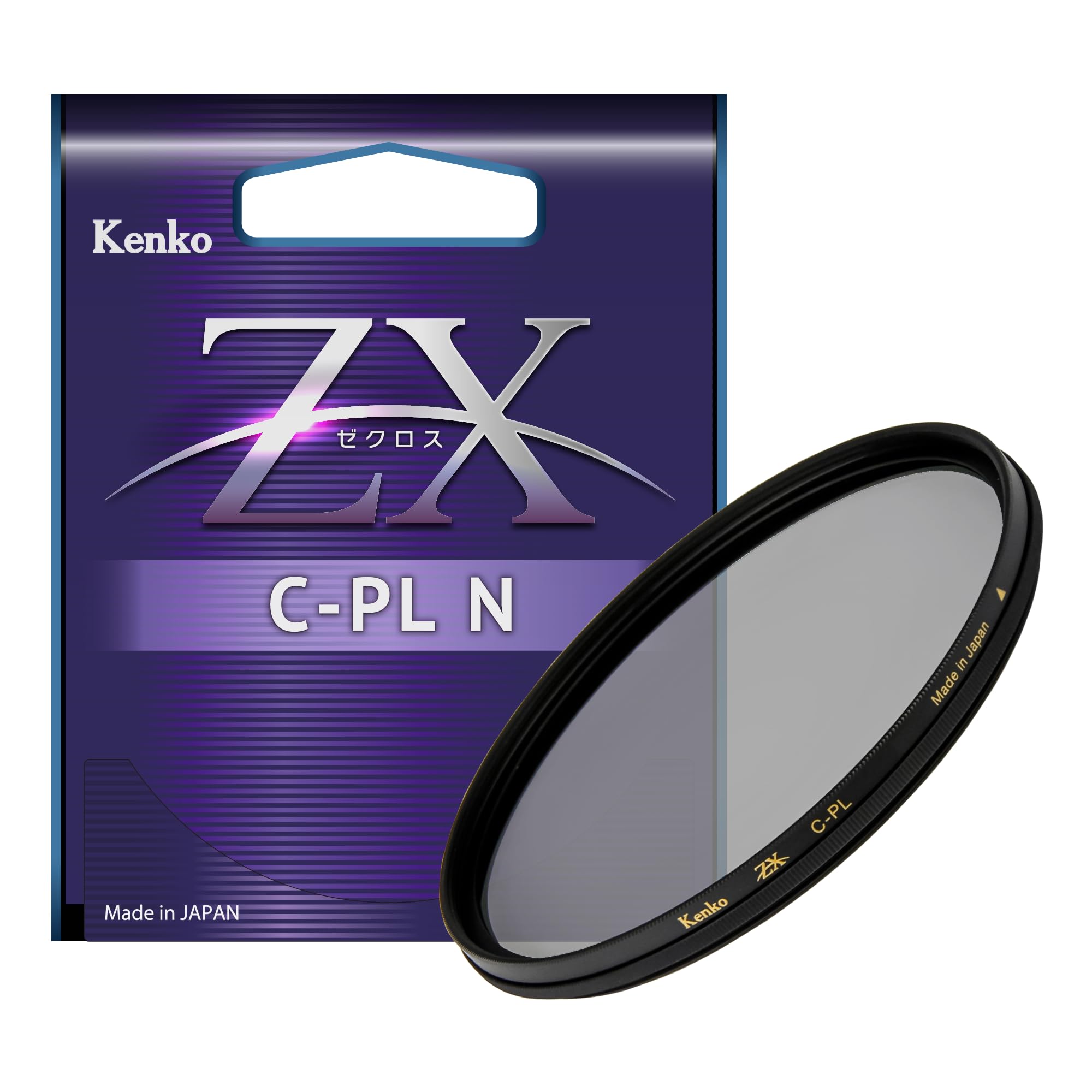 Kenko Filtro Polarizzatore ZX C-PL N φ52mm, bassissima riflessione superficiale 0.16-0.2%, Rivestimento Antistatico, Telaio Flottante, Made in Japan, 725245