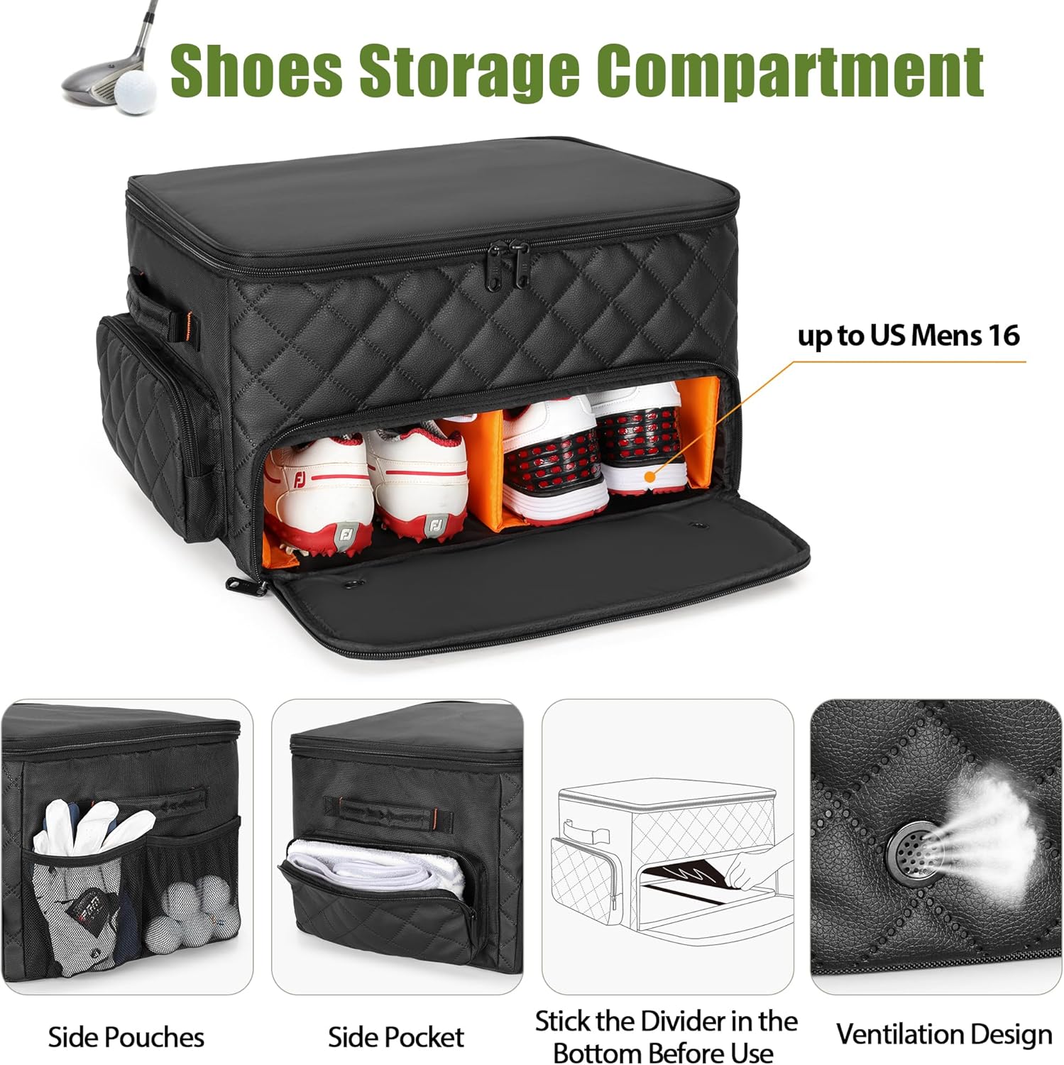 PGmoon Organizer Bagagliaio Golf 2 Strati - immagine 4