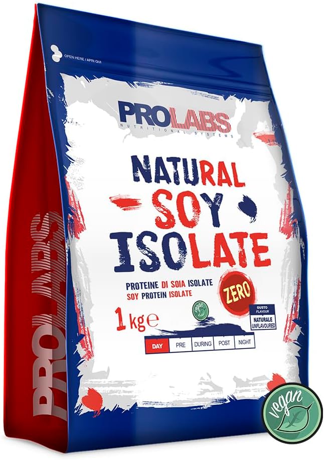 PROLABS NATURAL SOY ZERO- Proteine di Soia Isolate in Polvere, Proteine ...