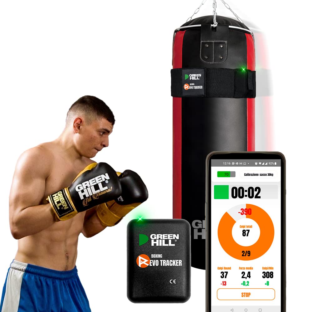 GREEN HILL Boxing Revo Tracker - Sensore Sacco da Boxe