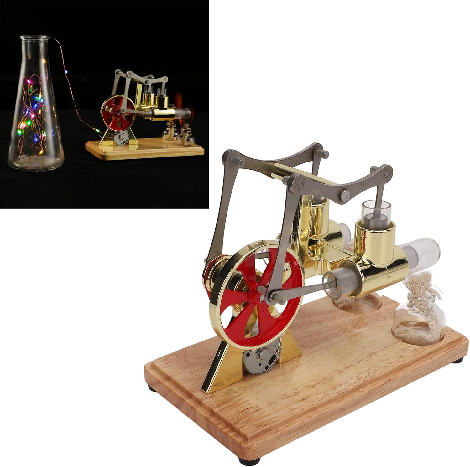 Fdit Motore Stirling Modello Bicilindrico - immagine 3