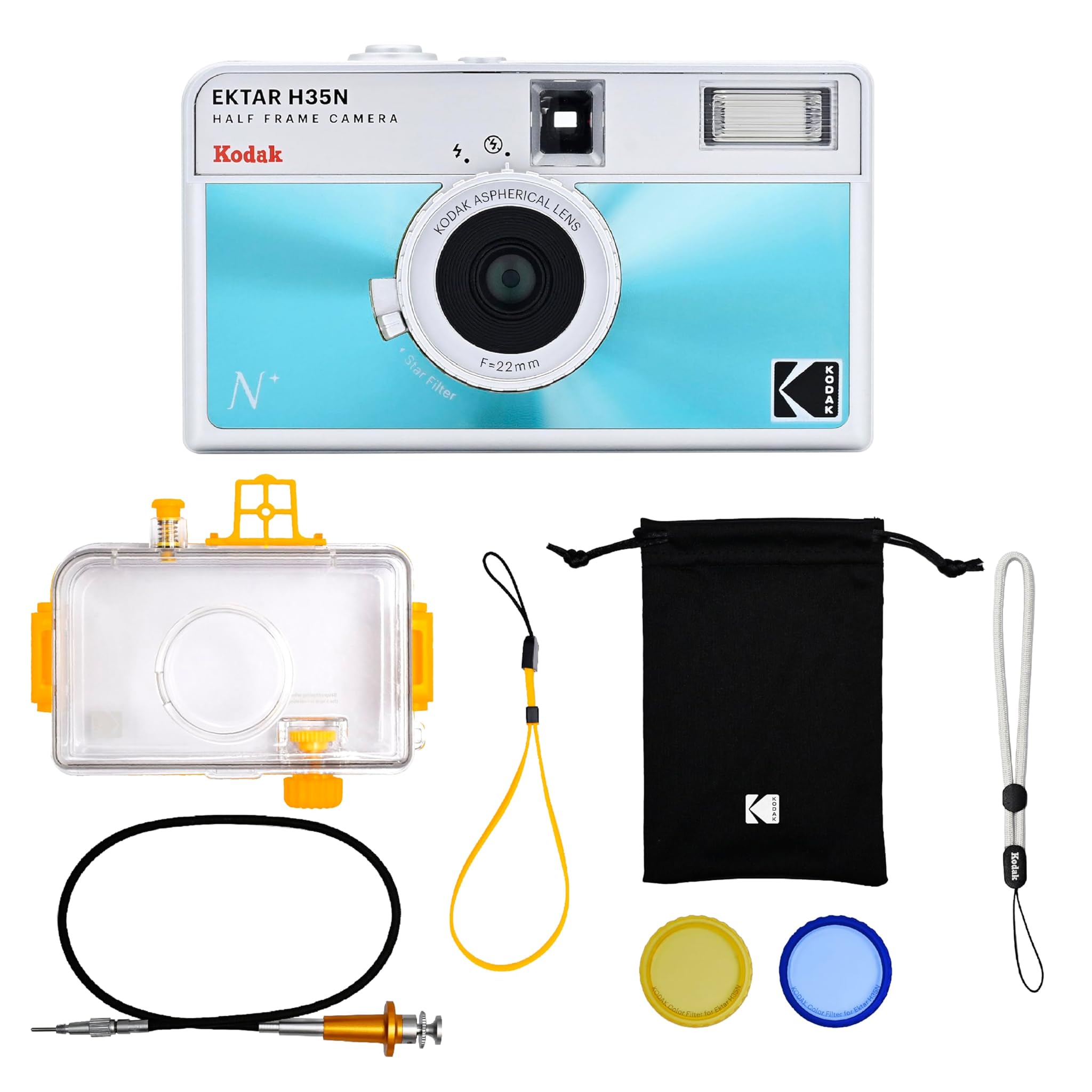 Kodak EKTAR H35N - Kit Fotocamera Mezza Cornice, Blu