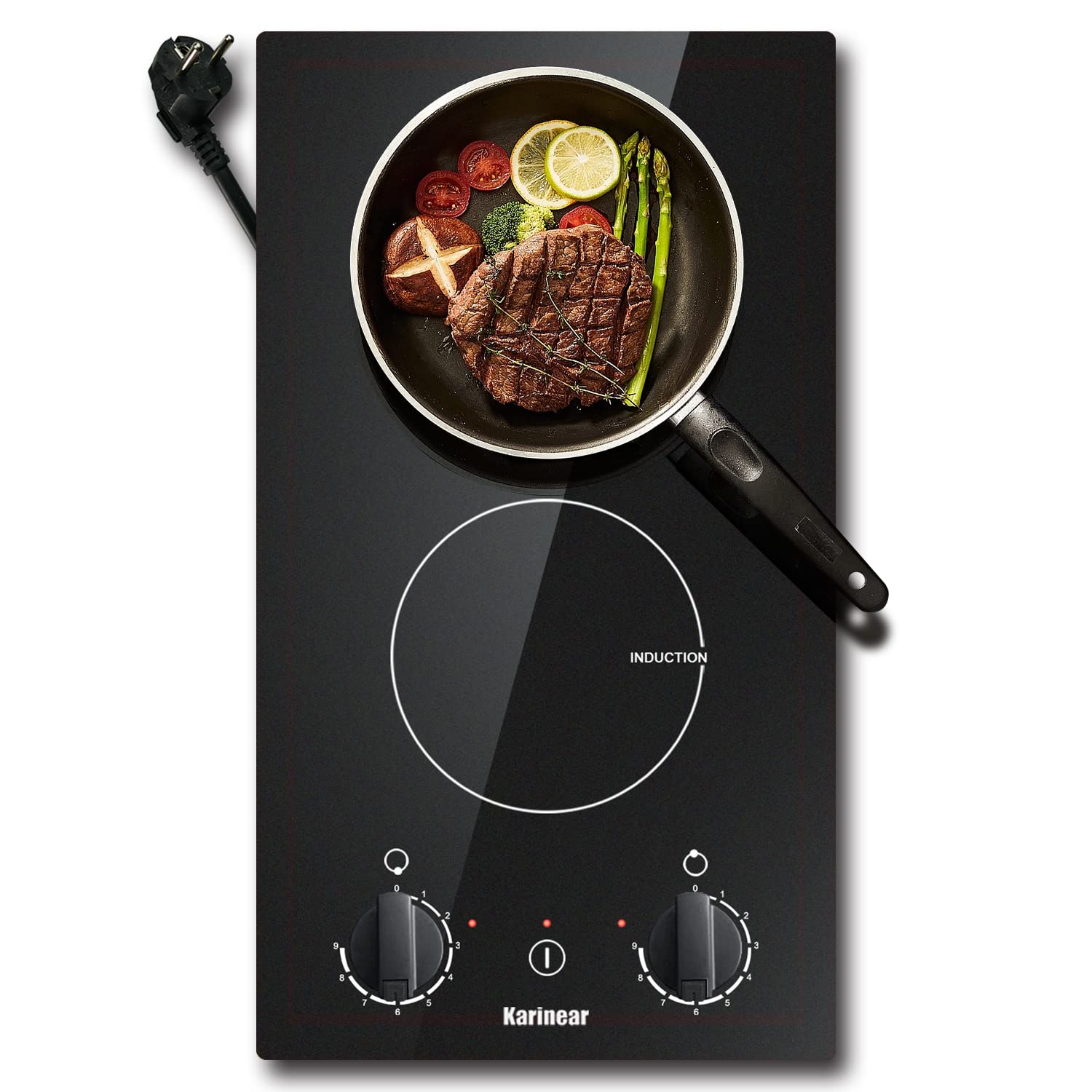Karinear Piano Cottura a Induzione 2 Zone 30cm