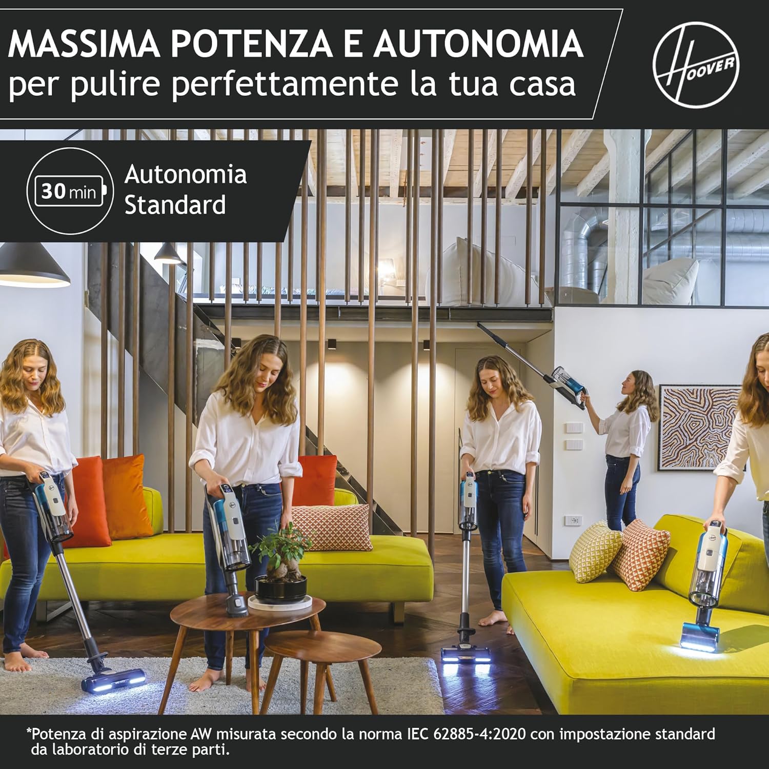 Hoover Aspirapolvere Senza Fili PET, Blu - immagine 3