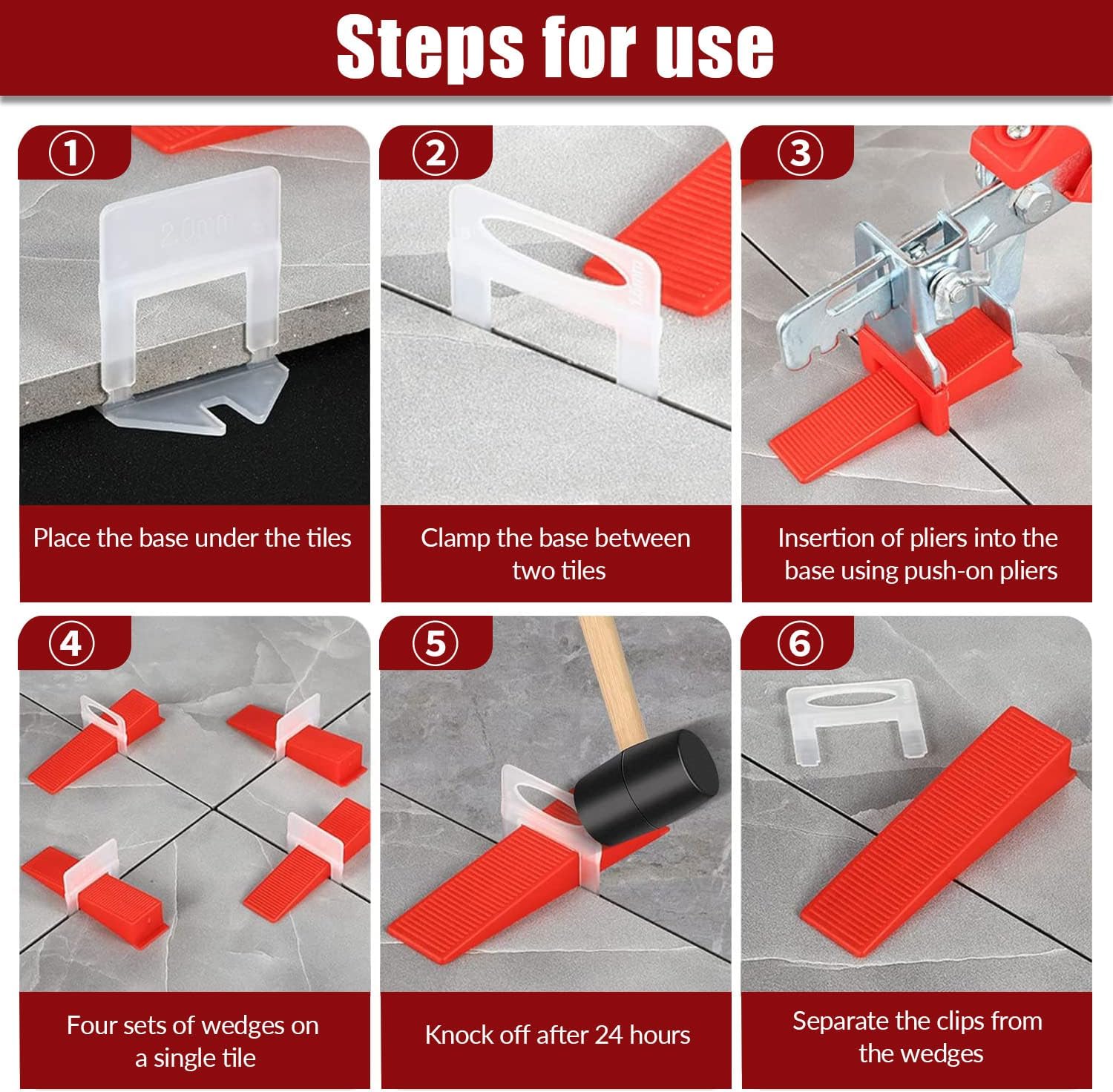 700 Pezzi Distanziatori per Piastrelle 1.5mm - immagine 5