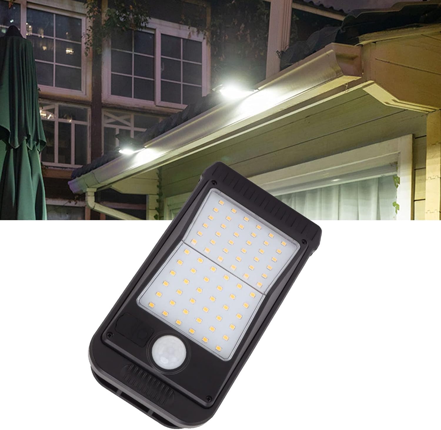 Marhynchus - Luce Solare 72 LED con USB, Bianca - immagine 2