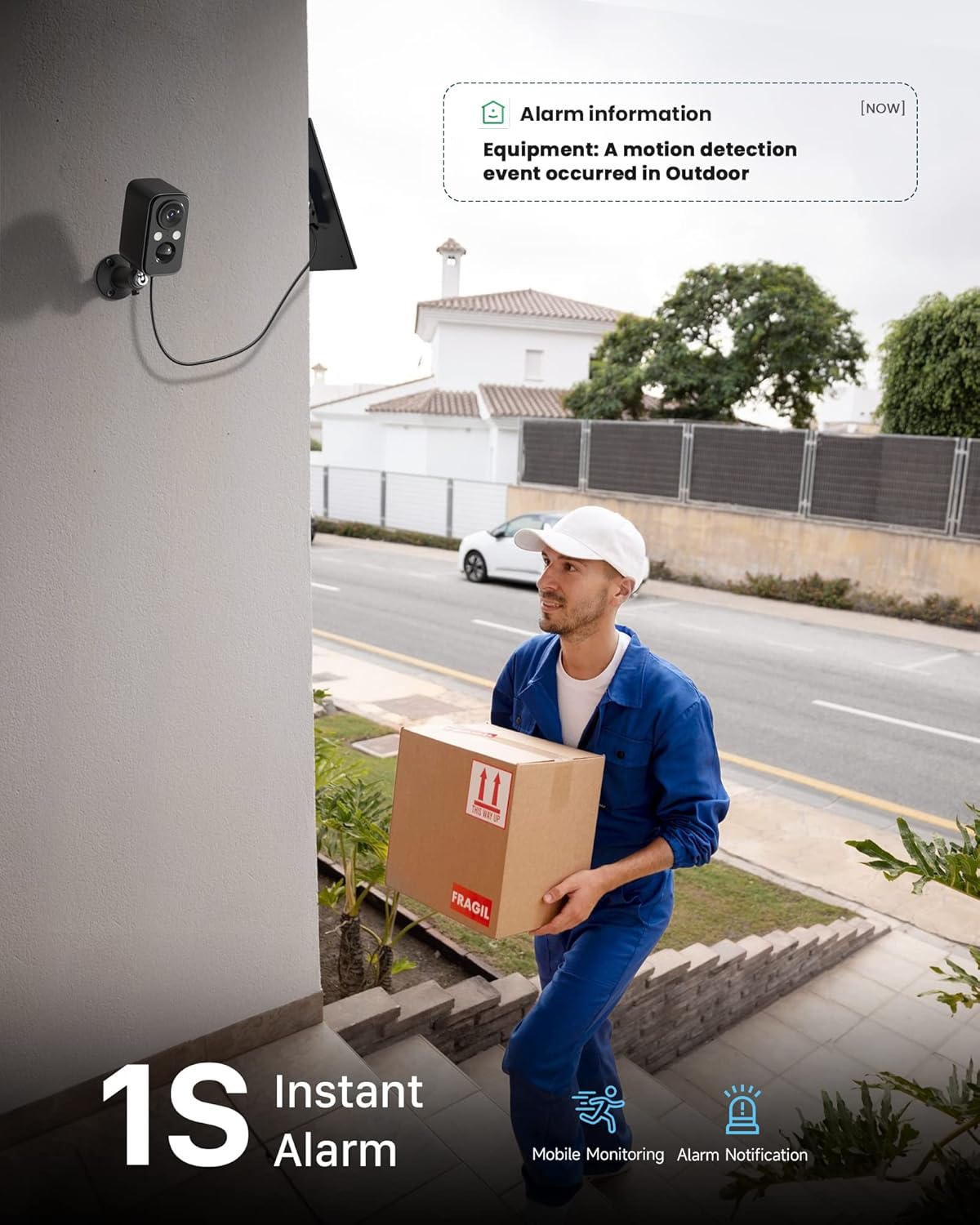 Ihoxtx Telecamera Wi-Fi Esterno con Batteria e Solare - immagine 6