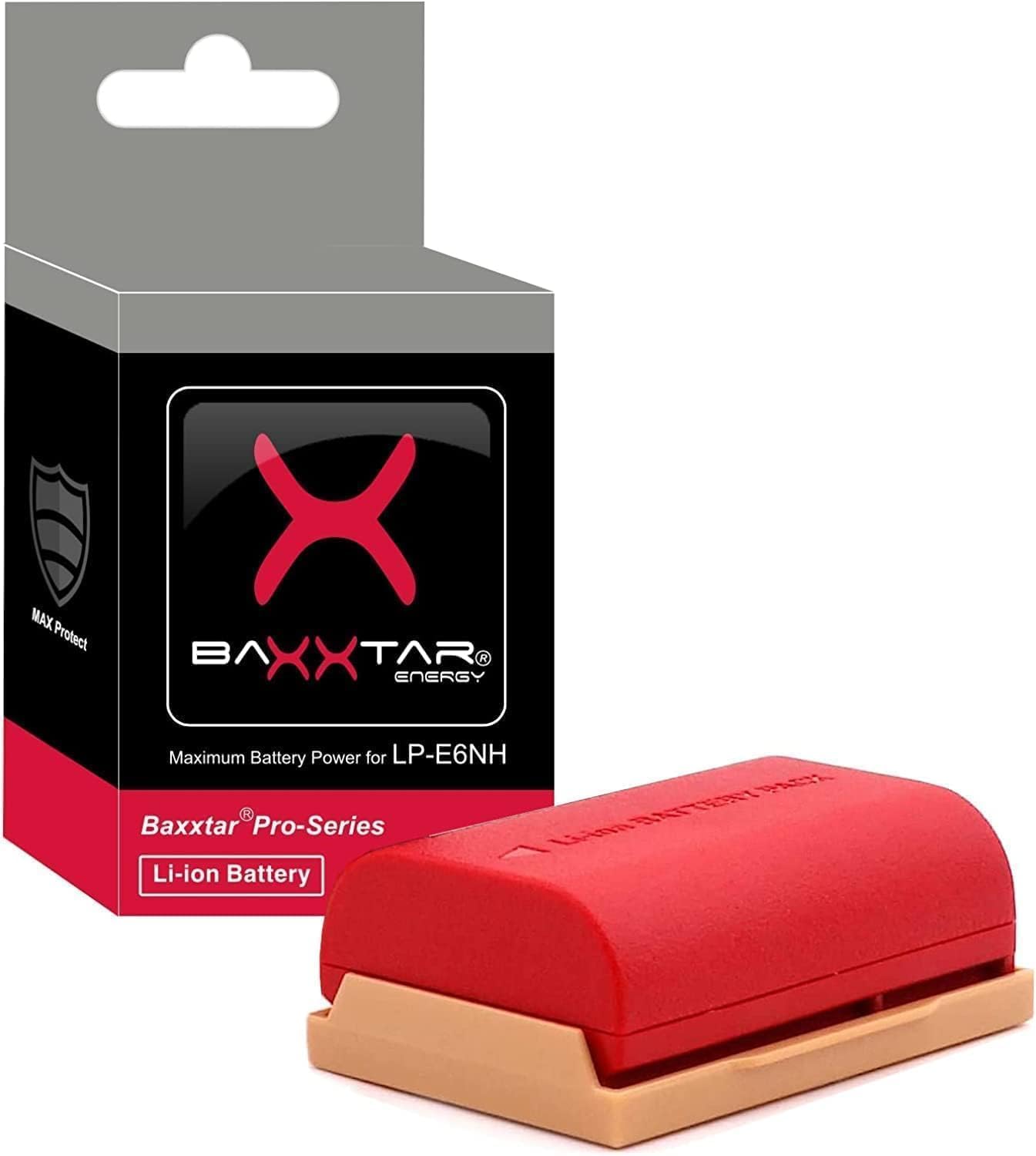 Baxxtar MaxProtect LP-E6NH - 2 Batterie 2400 mAh - immagine 3