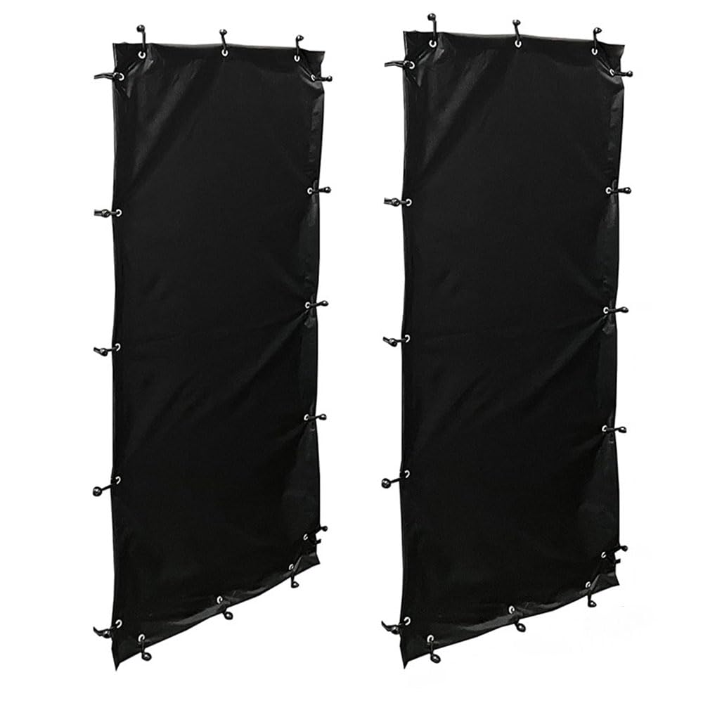 Coperchio per Legnaia 148x66cm Nero (2 pz)