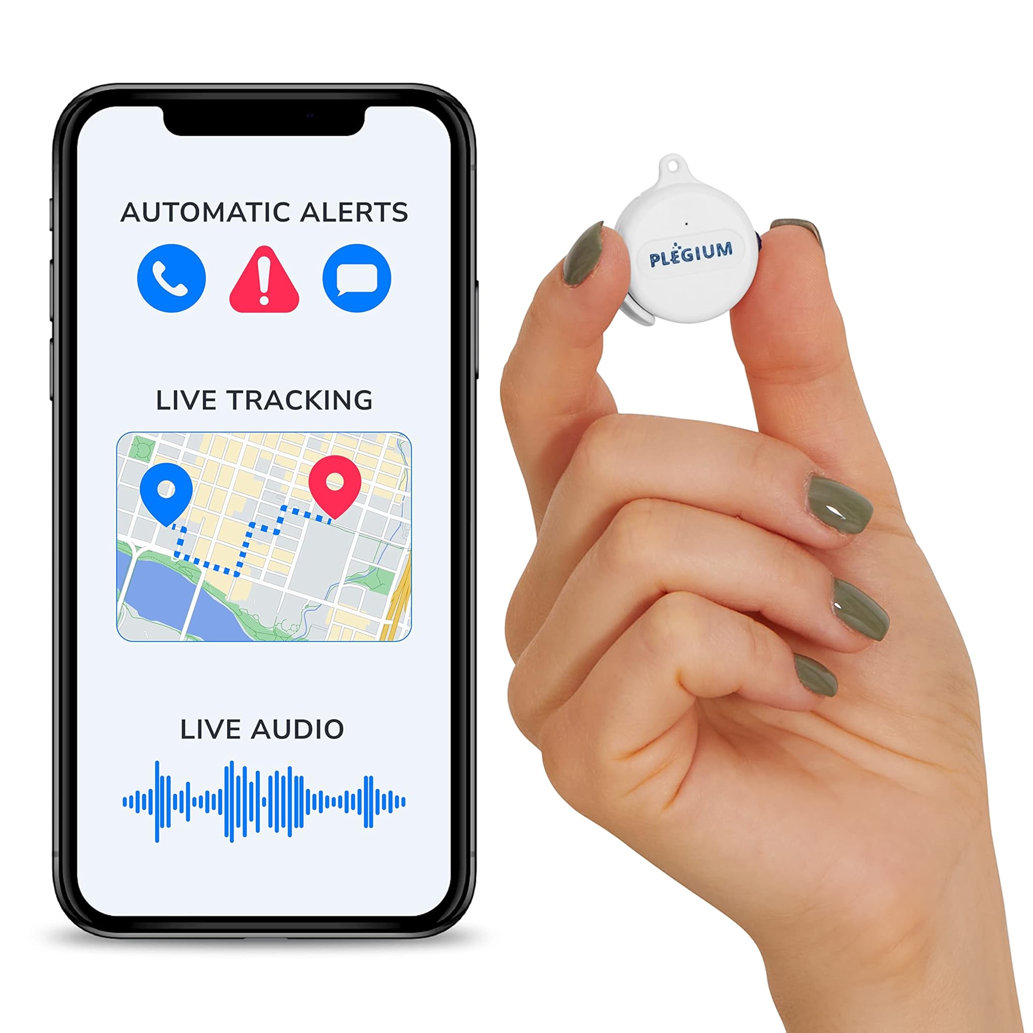 Plegium Pulsante di emergenza intelligente indossabile