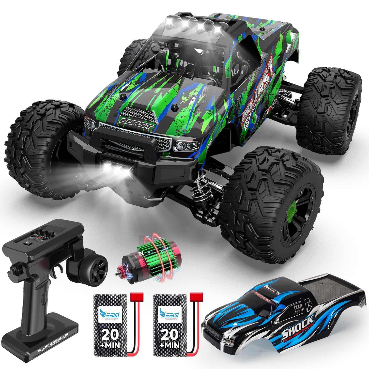 Auto Telecomandata RC Brushless 75+ km/h Offroad