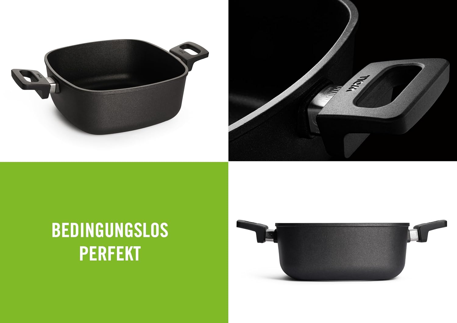 Woll, Rostiera Quadrata con Doppio Manico, 4 Litri, 24 cm - immagine 2