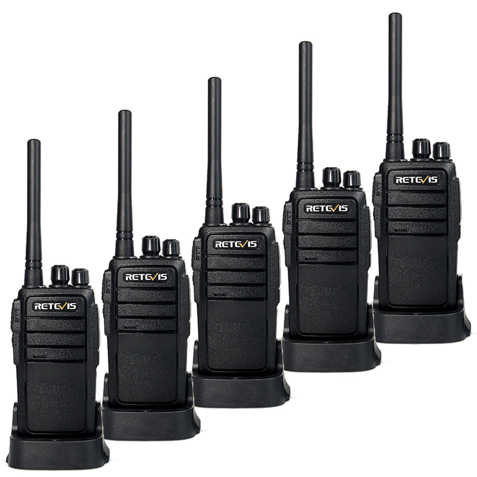 Retevis RT21 - Walkie Talkie Ricaricabile a Lungo Raggio (5 pz)