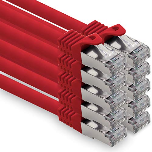 Cavo di Rete CAT 7 S-FTP PIMF LSZH 10Gbs, Rosso 5m (10pz)