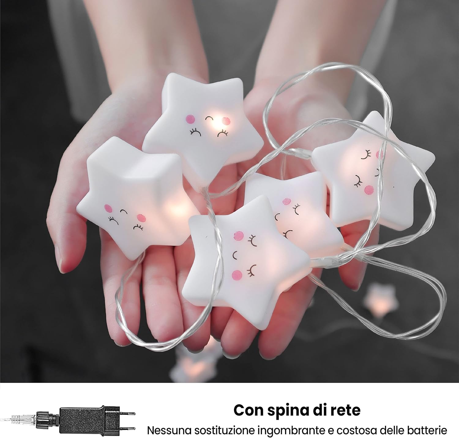 CozyHome Lucine LED Decorative Stella 6 Metri 20 LED - immagine 3