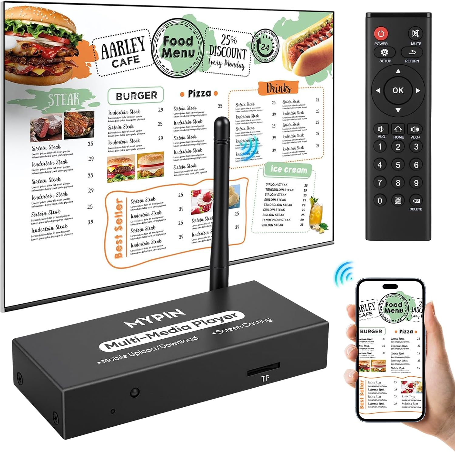 Lettore Multimediale Pubblicitario Wireless per TV - immagine 1