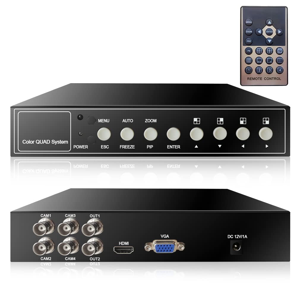 Processore Video Quad 4 Canali 1080P HD