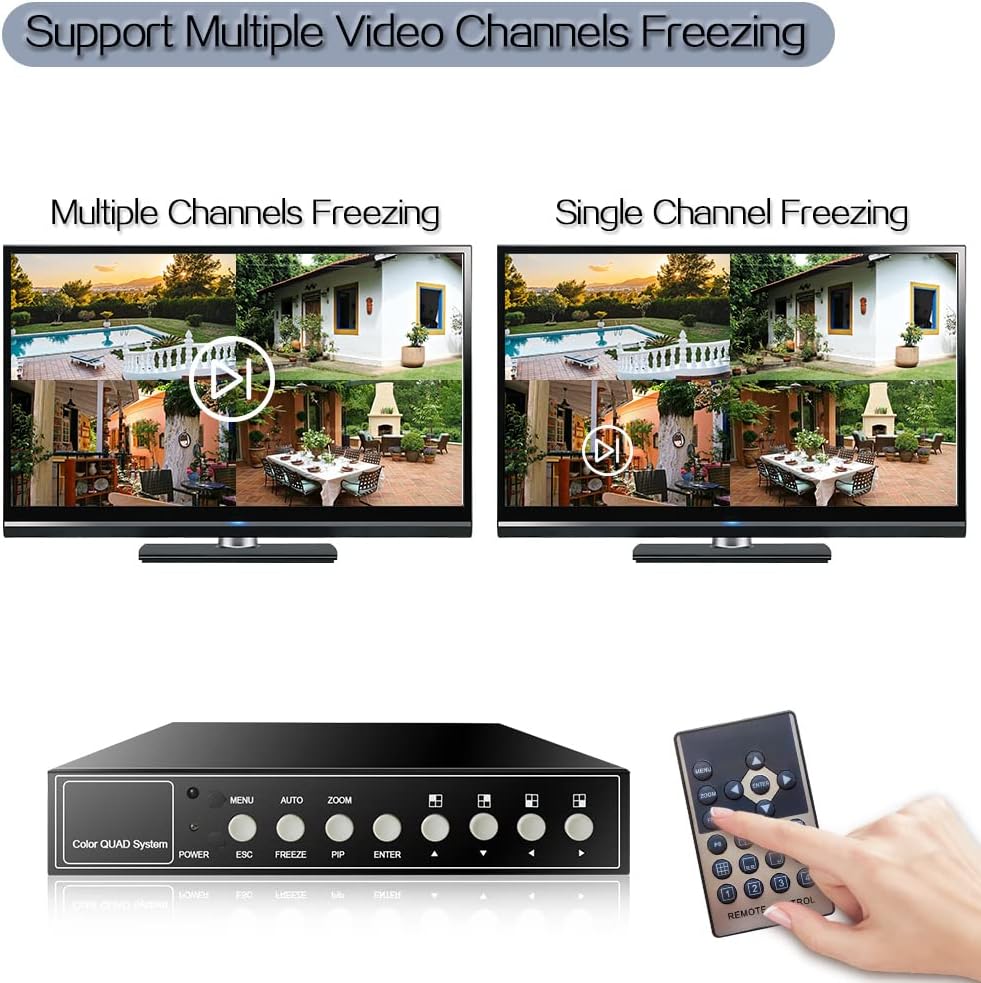 Processore Video Quad 4 Canali 1080P HD - immagine 4