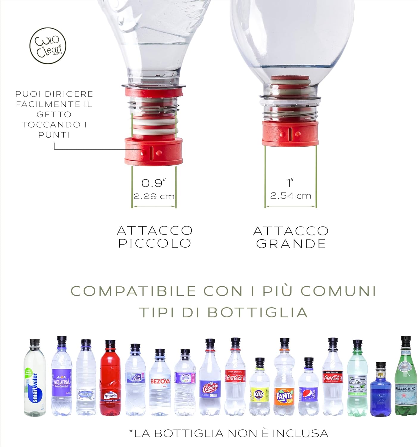 CuloClean Bidet Portatile da Viaggio - Corallo - immagine 3