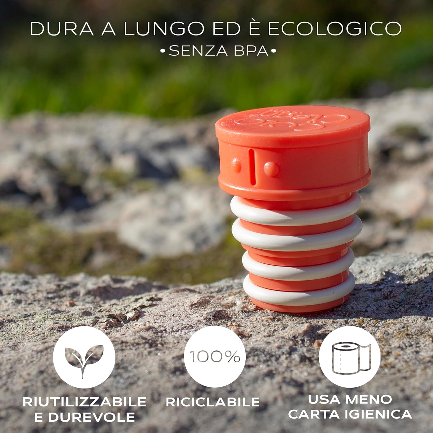 CuloClean Bidet Portatile da Viaggio - Corallo - immagine 5