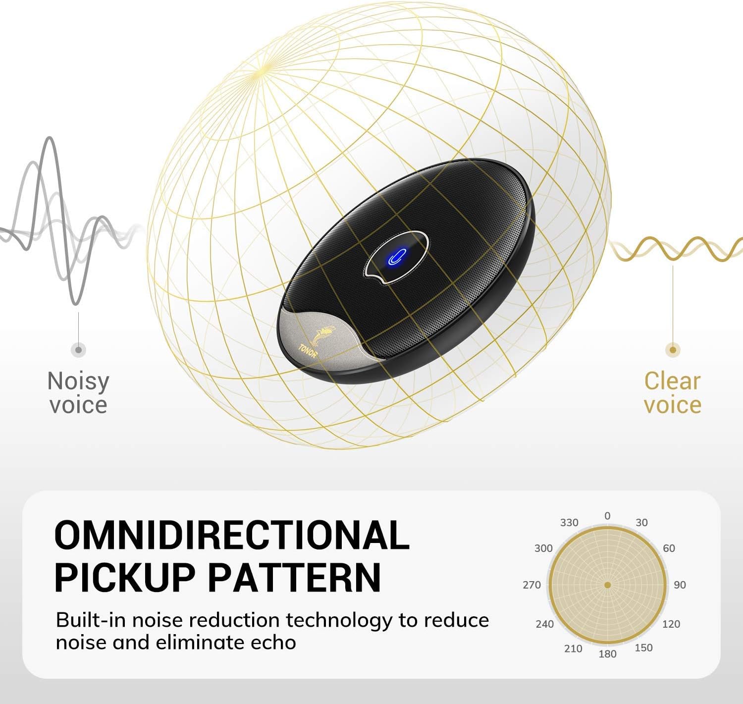 Tonor Microfono USB Omnidirezionale a Condensatore (TM20) - immagine 4