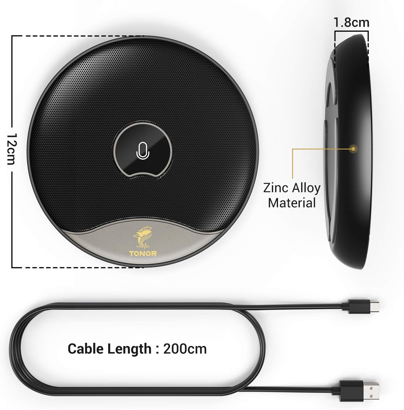 Tonor Microfono USB Omnidirezionale a Condensatore (TM20) - immagine 7