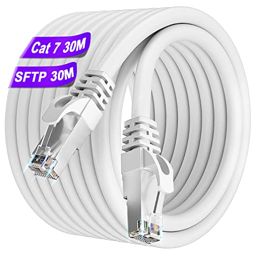 Cavo Ethernet Cat 7 30 Metri Bianco