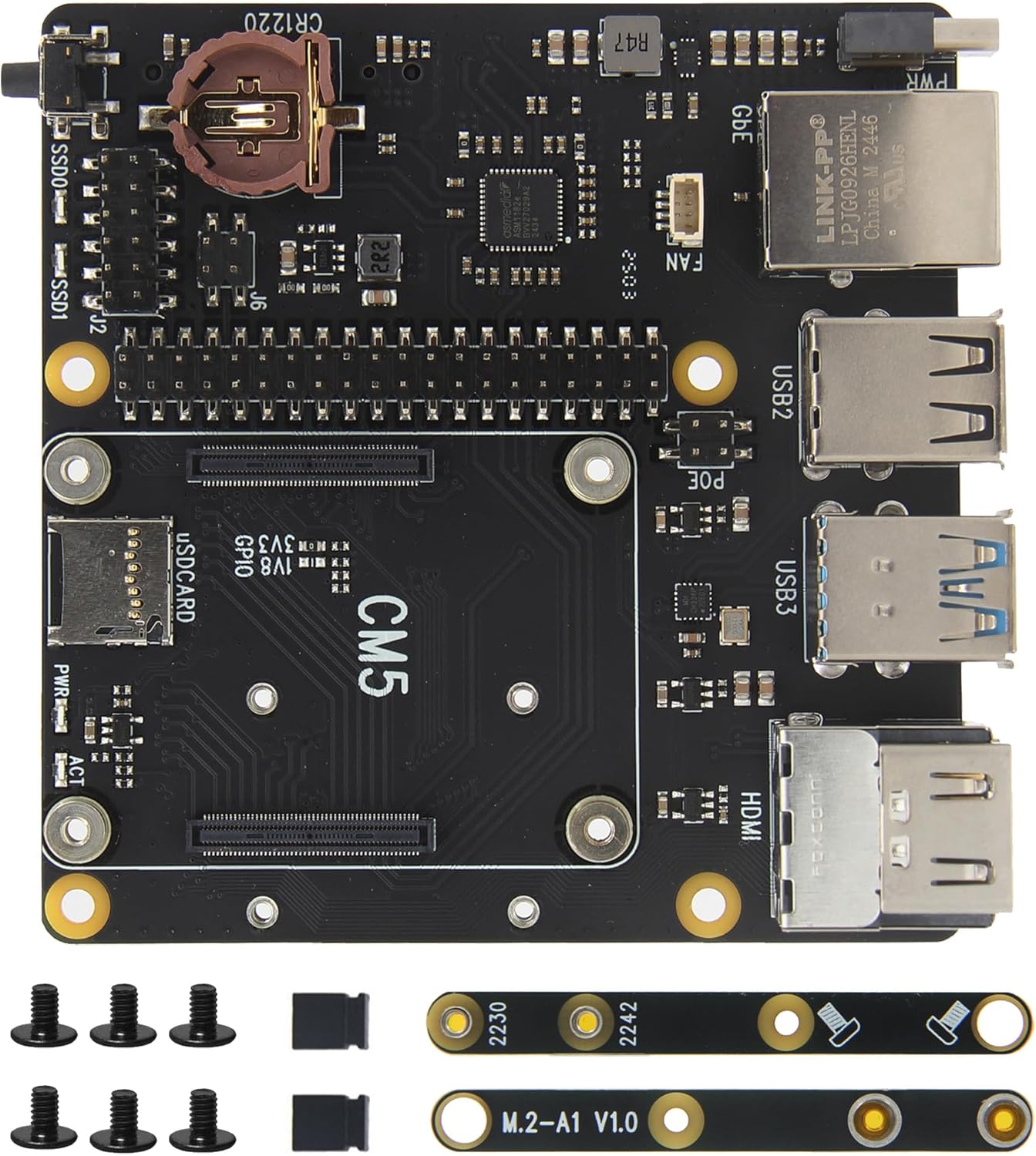 Geekworm X1500 CM5 IO Carrier Board per Raspberry Pi - immagine 1