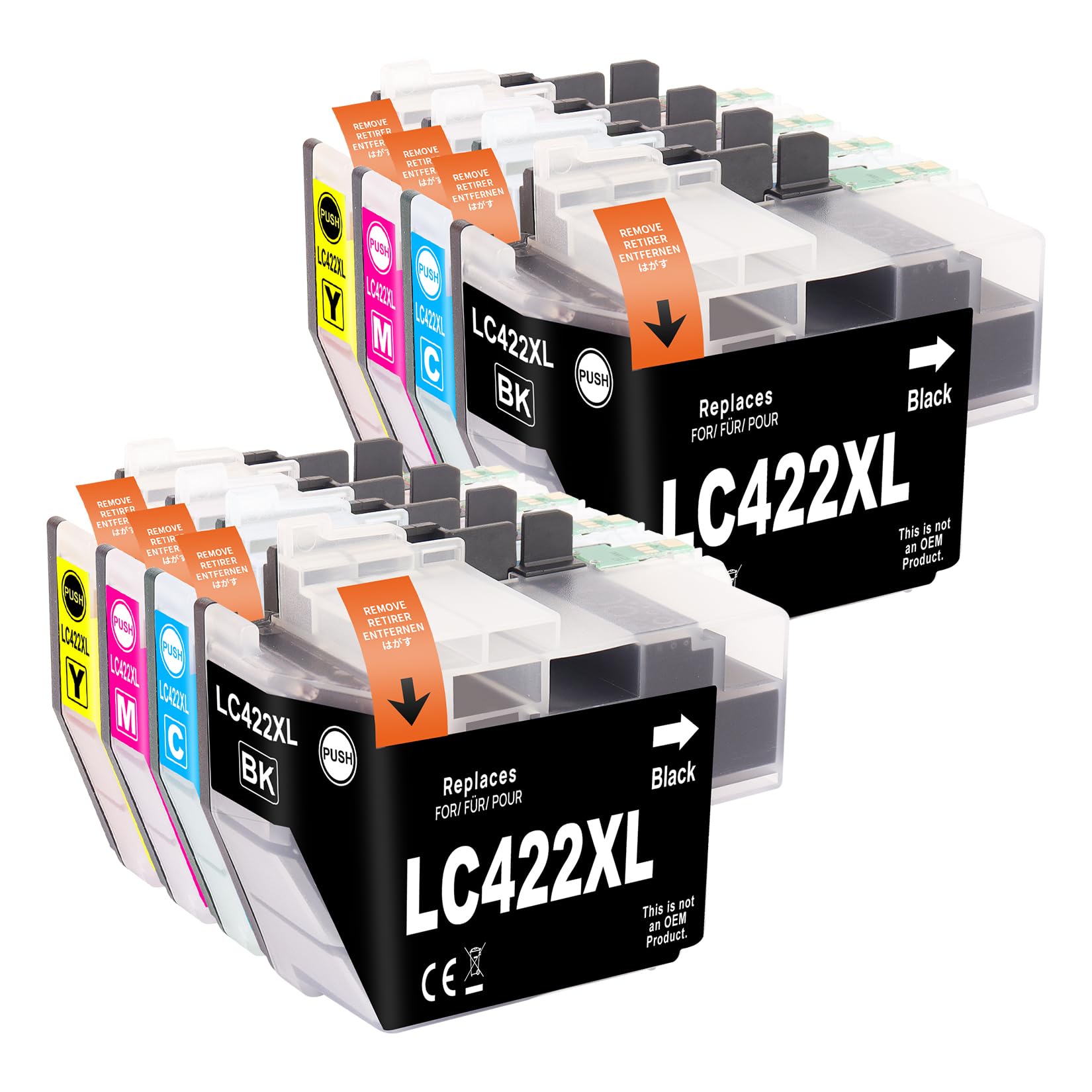 Veson 8 Cartucce LC422XL Compatibili Brother MFC