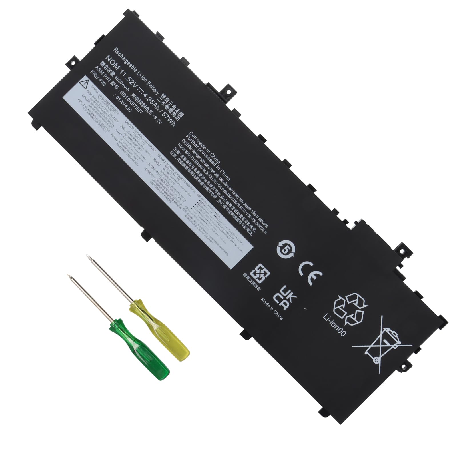 01AV430 Batteria per Lenovo ThinkPad X1 Carbon (5a/6a Gen)