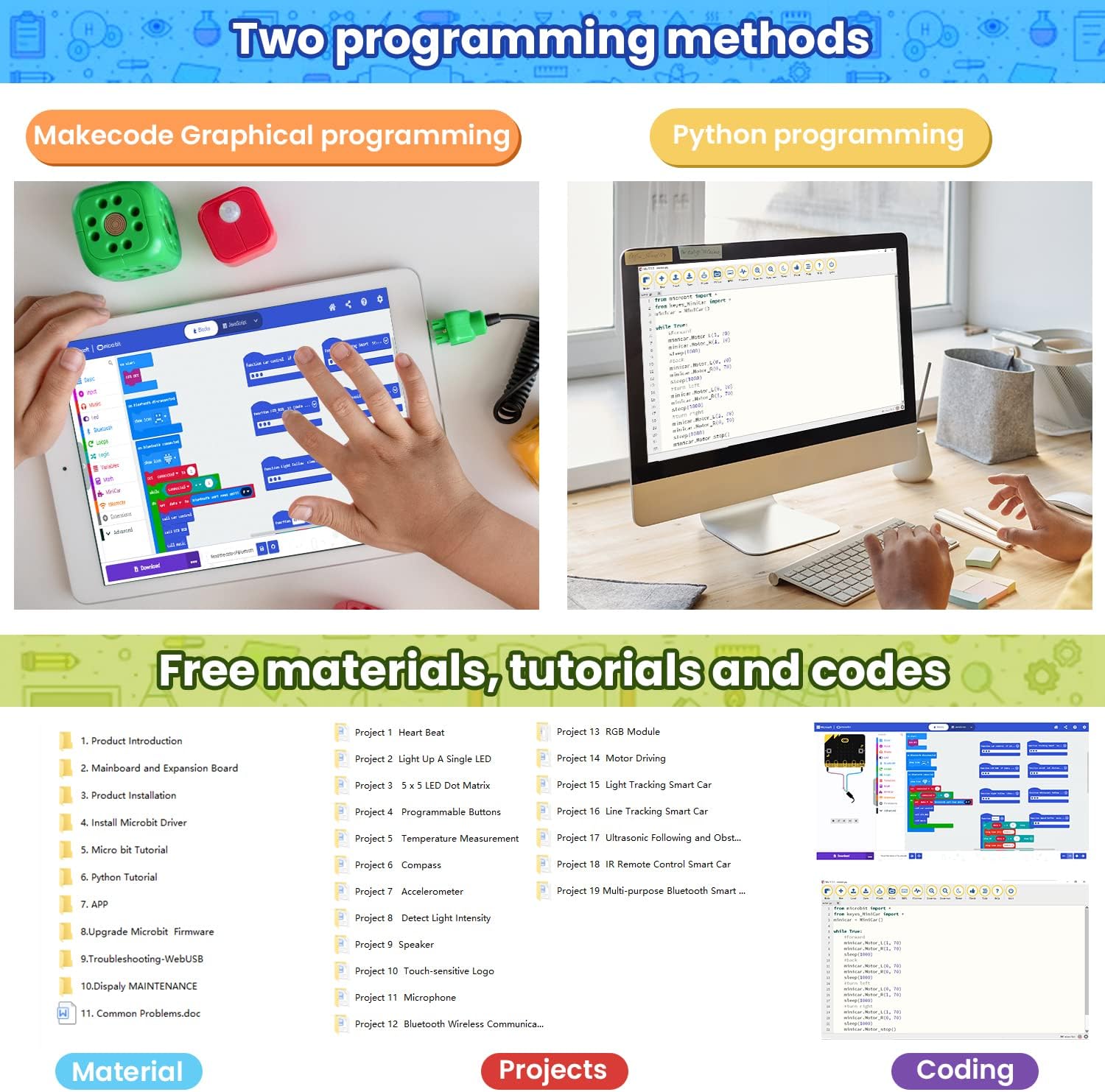 Keyestudio Microbit Car Kit per BBC Micro:bit V2 - immagine 3